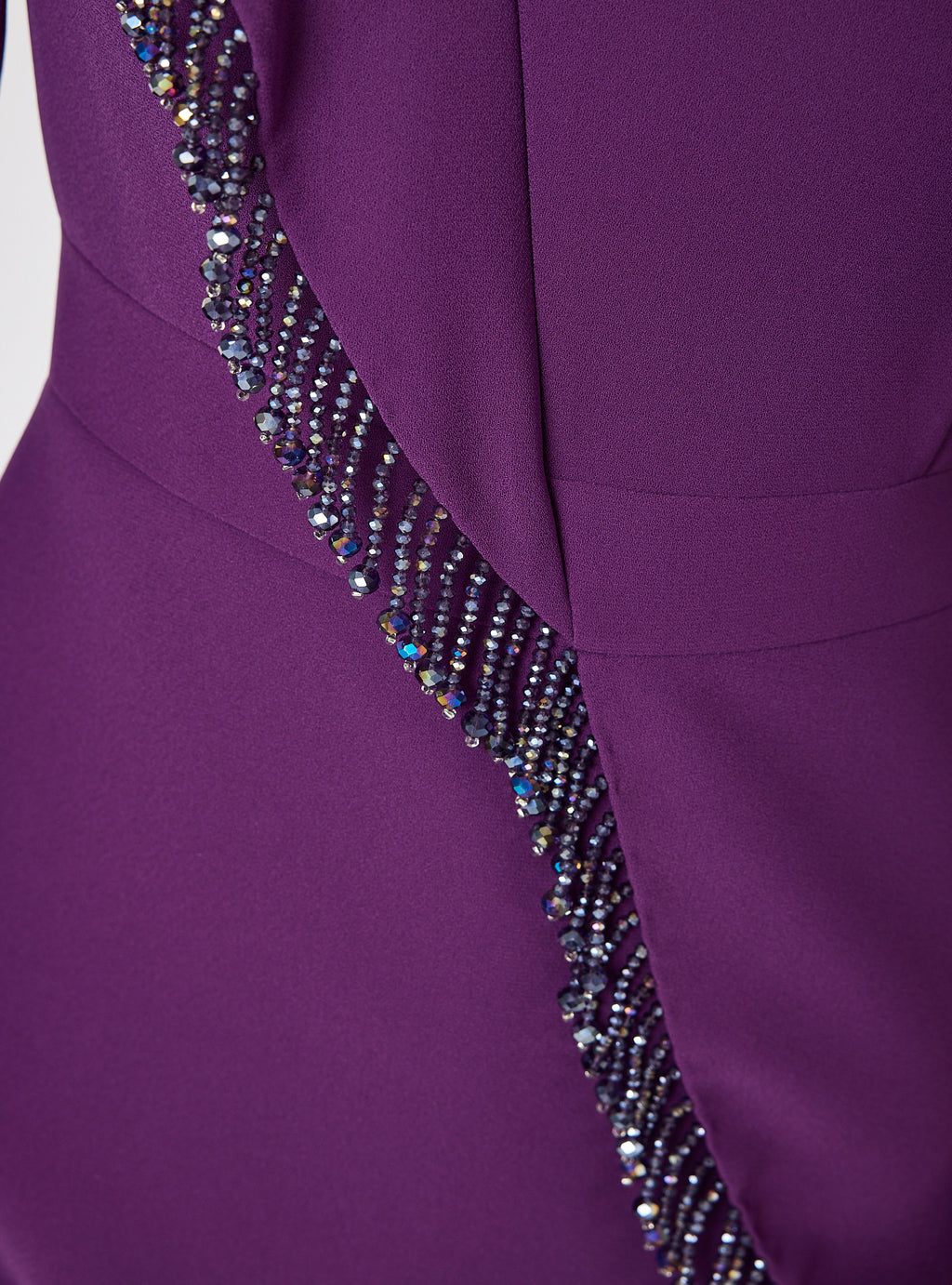 Purple Embellished Tunic & Wide-Leg Trouser Set - Store WF