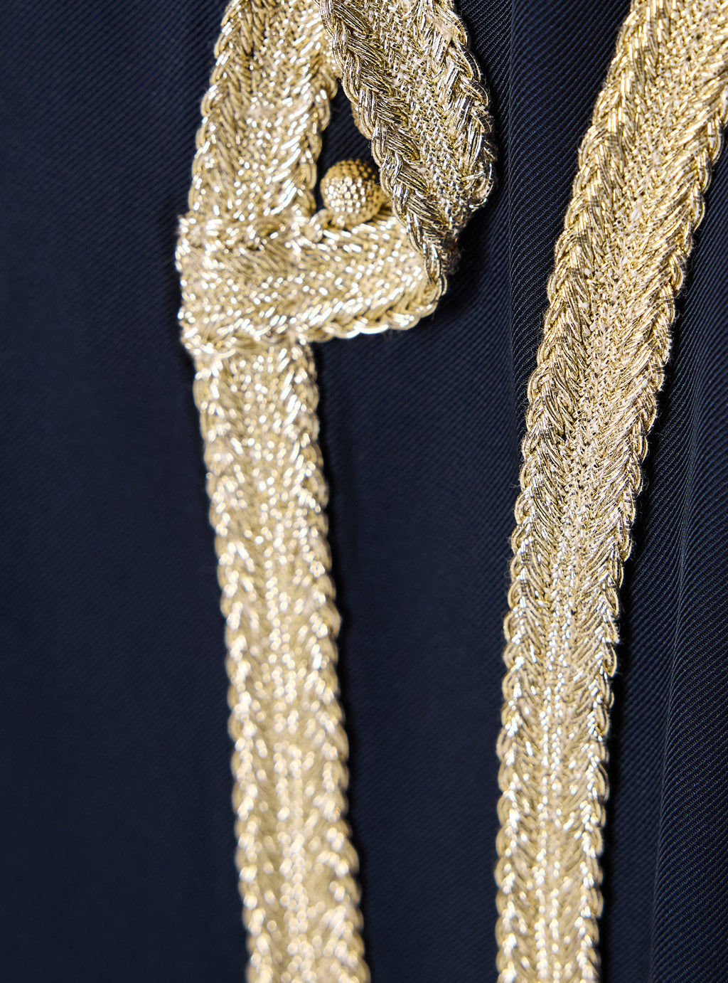 Golden Embroidery Navy Abaya