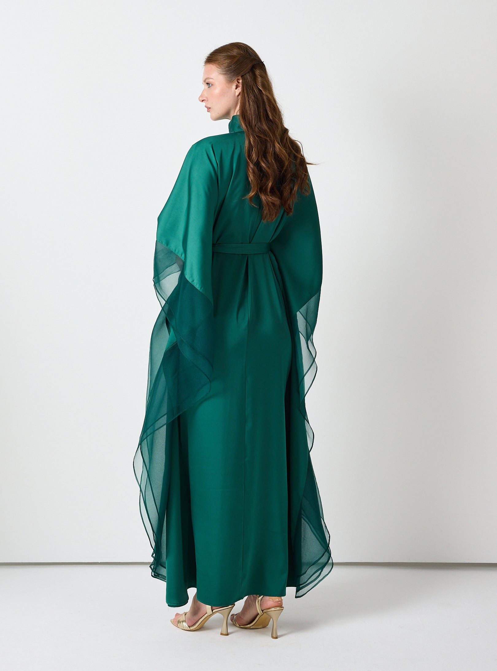 Emerald Green Embellished Kaftan | Luxury Evening Dress | Store WF Emerald Green Embellished Kaftan | Luxury Evening Dress | Store WF
