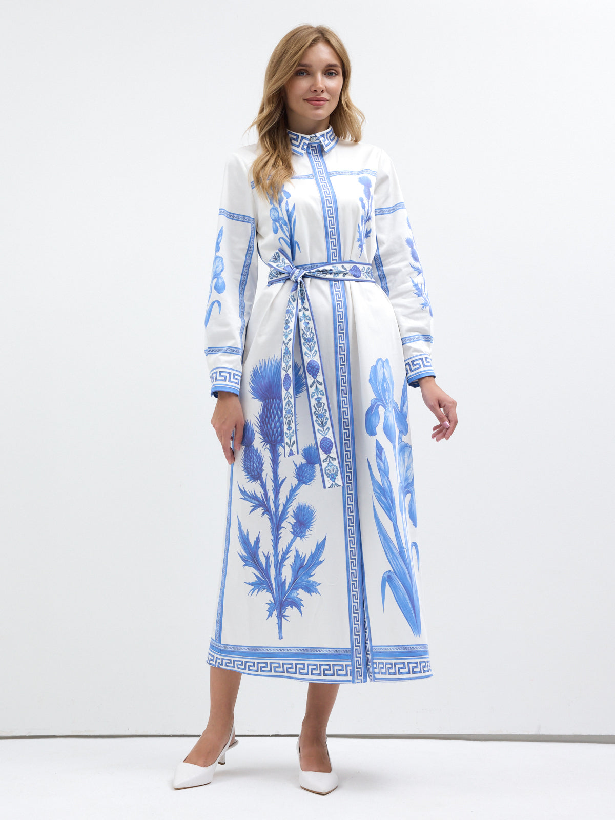 Blu Mediterraneo Maxi Dress