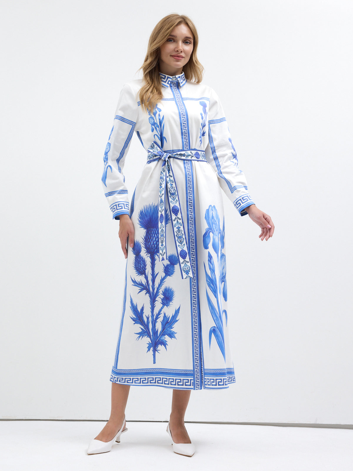 Blu Mediterraneo Maxi Dress