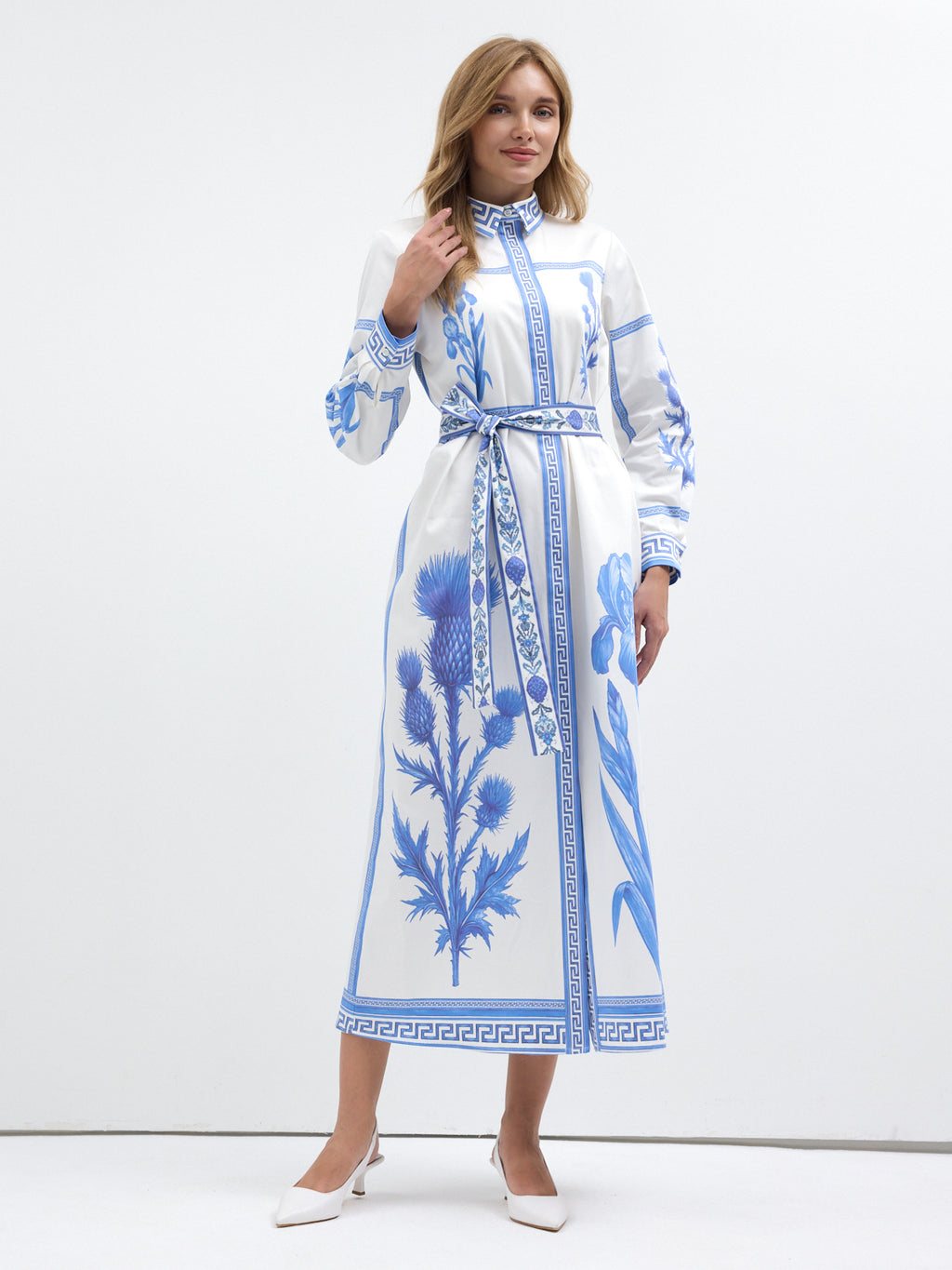 Blu Mediterraneo Maxi Dress