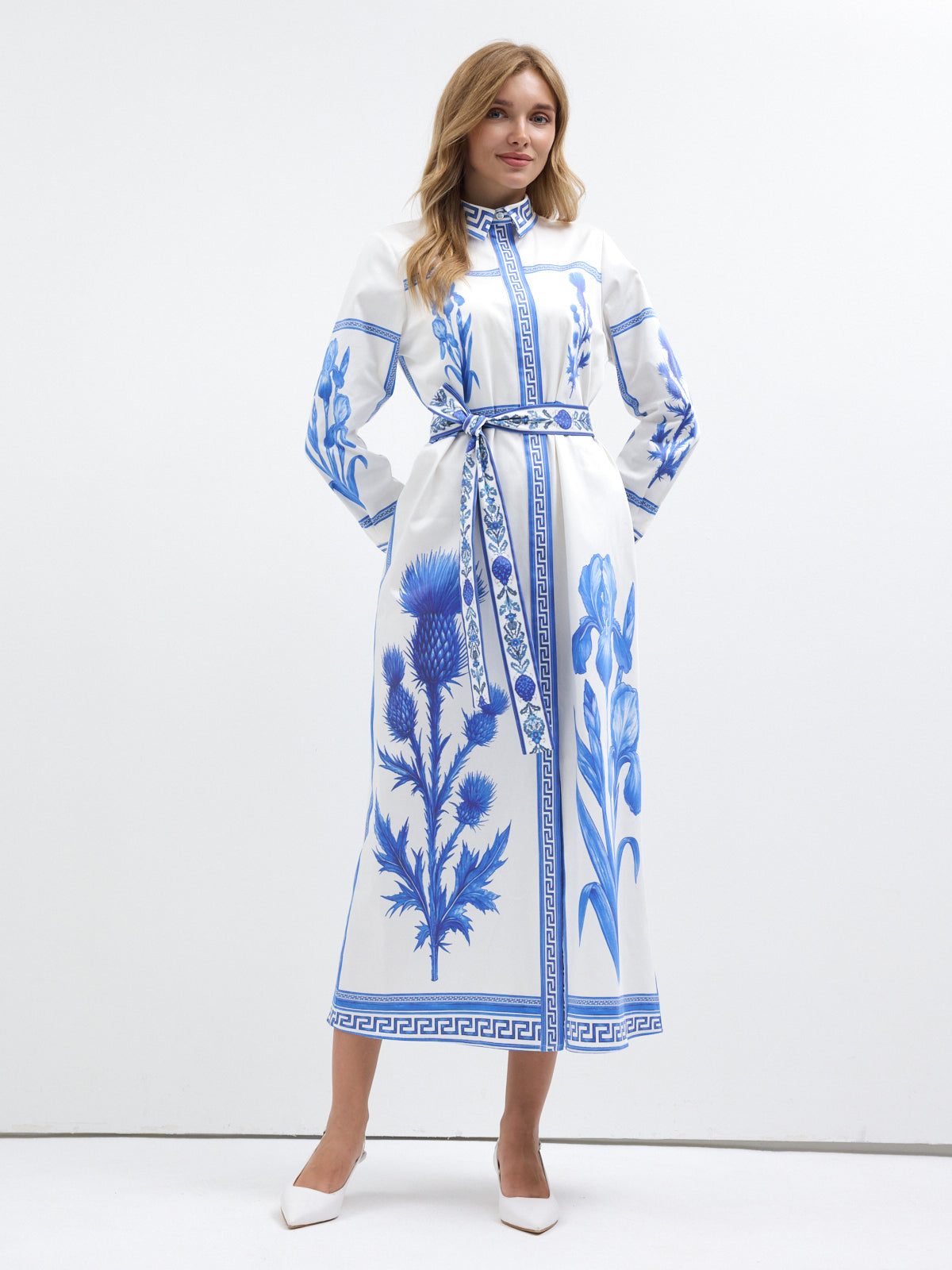 Blu Mediterraneo Maxi Dress