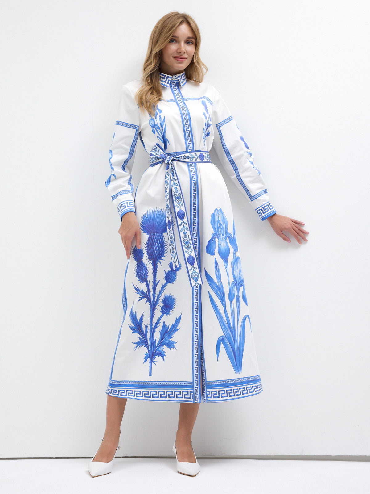 Blu Mediterraneo Maxi Dress