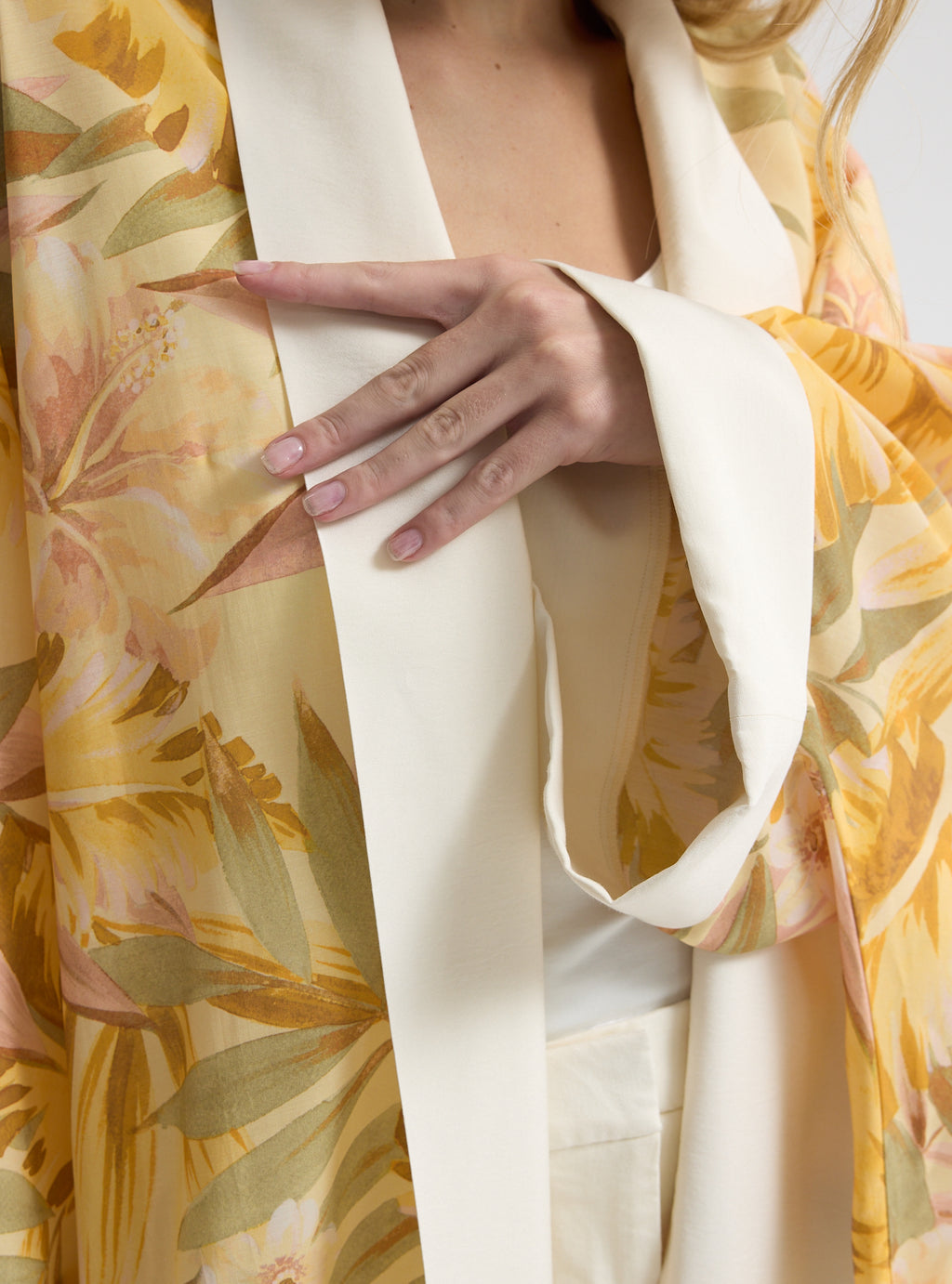 Yellow Print Abaya - Store WF