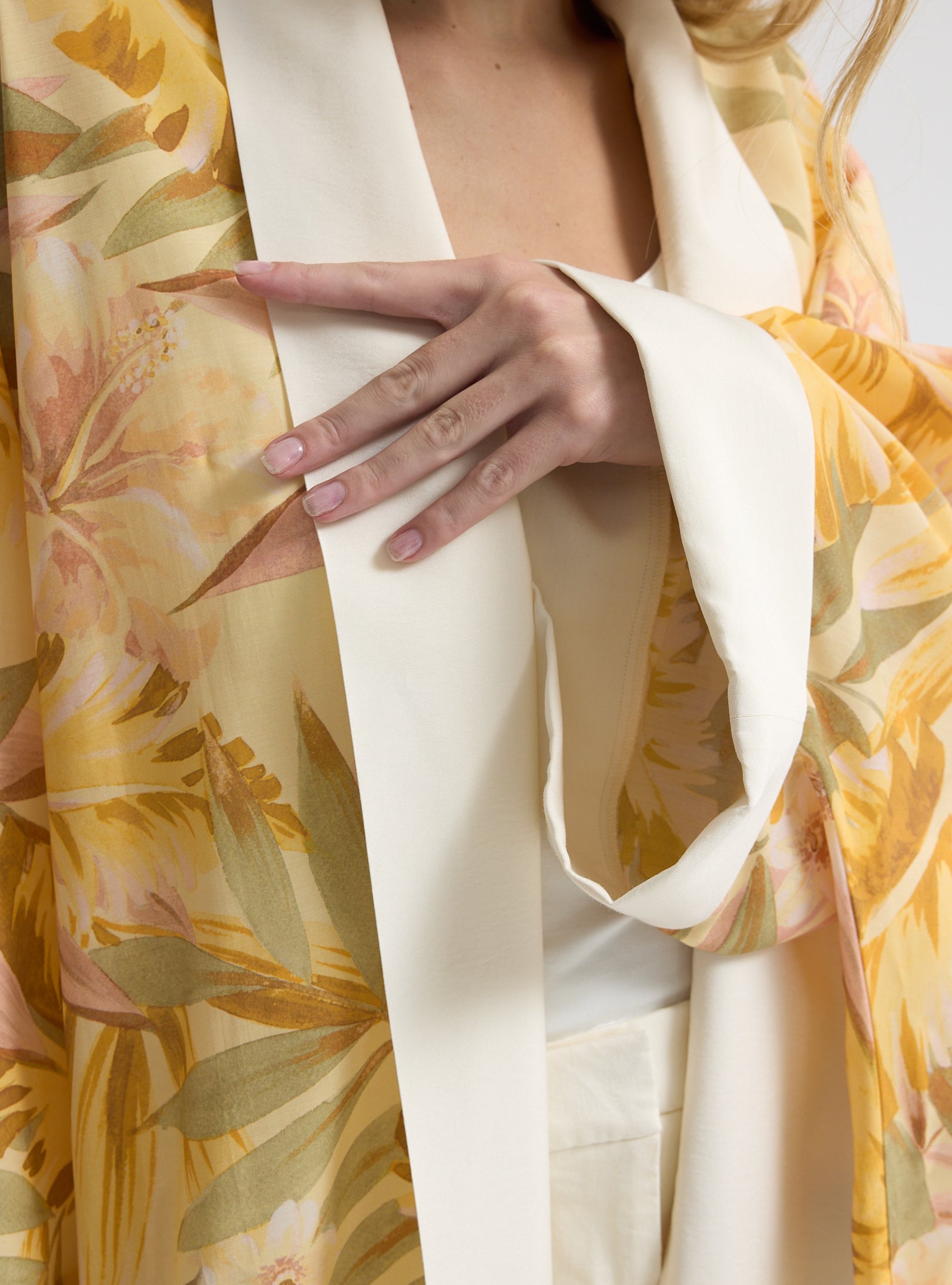 Yellow Print Abaya - Store WF