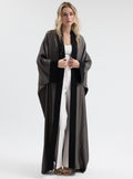 Modern Green ZigZag Print Abaya - Store WF