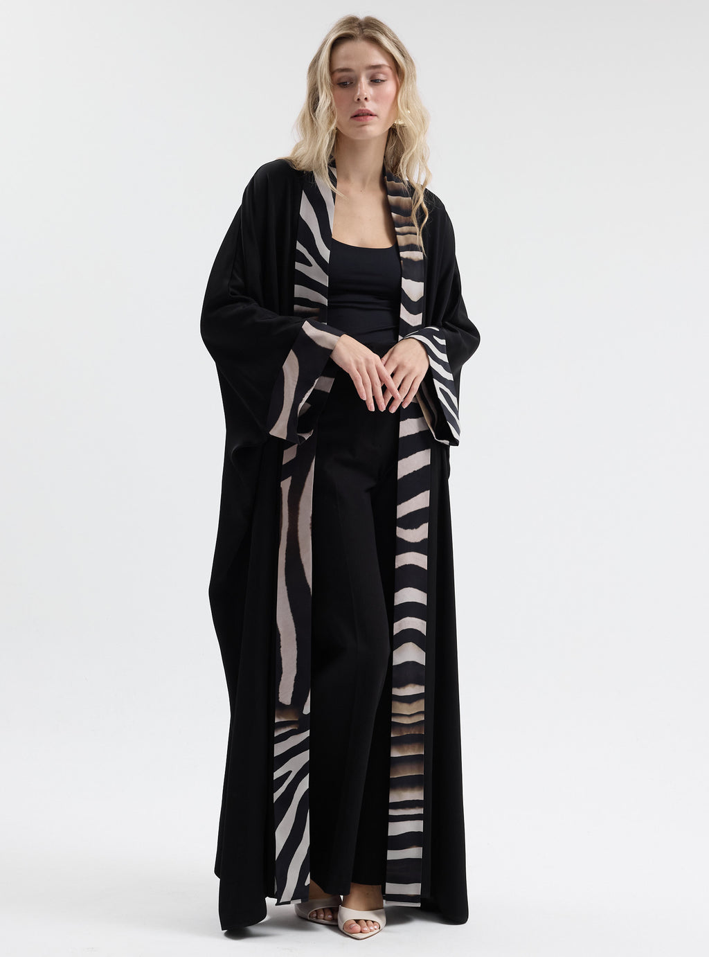 Black Leopard Abaya - Store WF