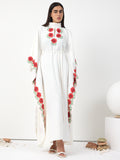 Rosé Bloom Embroidered Kaftan Dress - Store WF