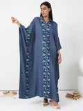 Luna Lace Trim Kaftan Dress - Store WF