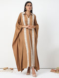 Cinnamon Lace Detail Kaftan Dress - Store WF