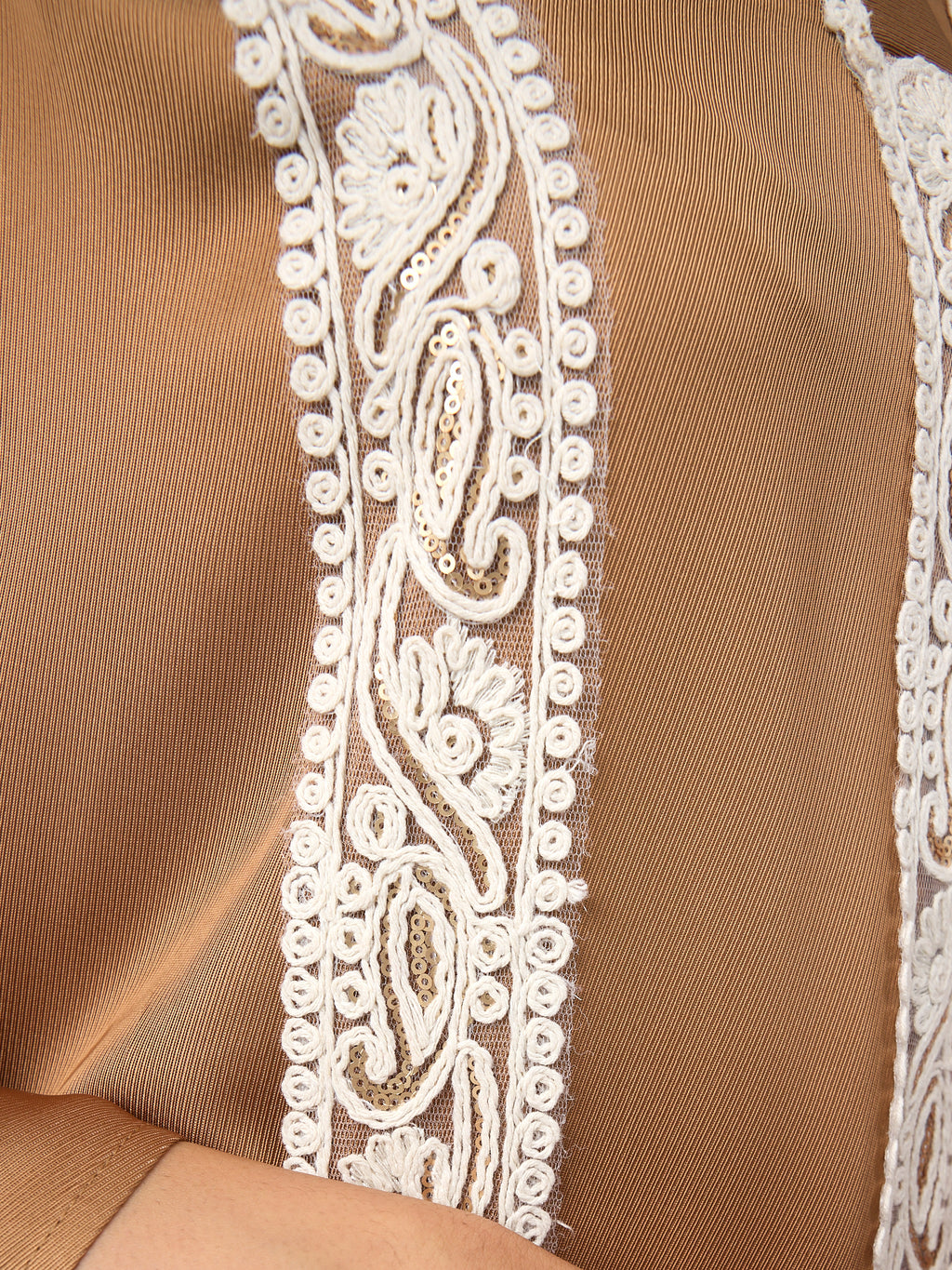 Cinnamon Lace Detail Kaftan Dress