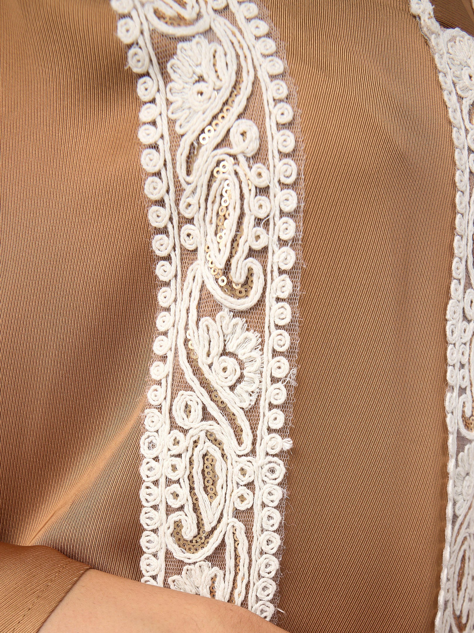 Cinnamon Lace Detail Kaftan Dress - Store WF