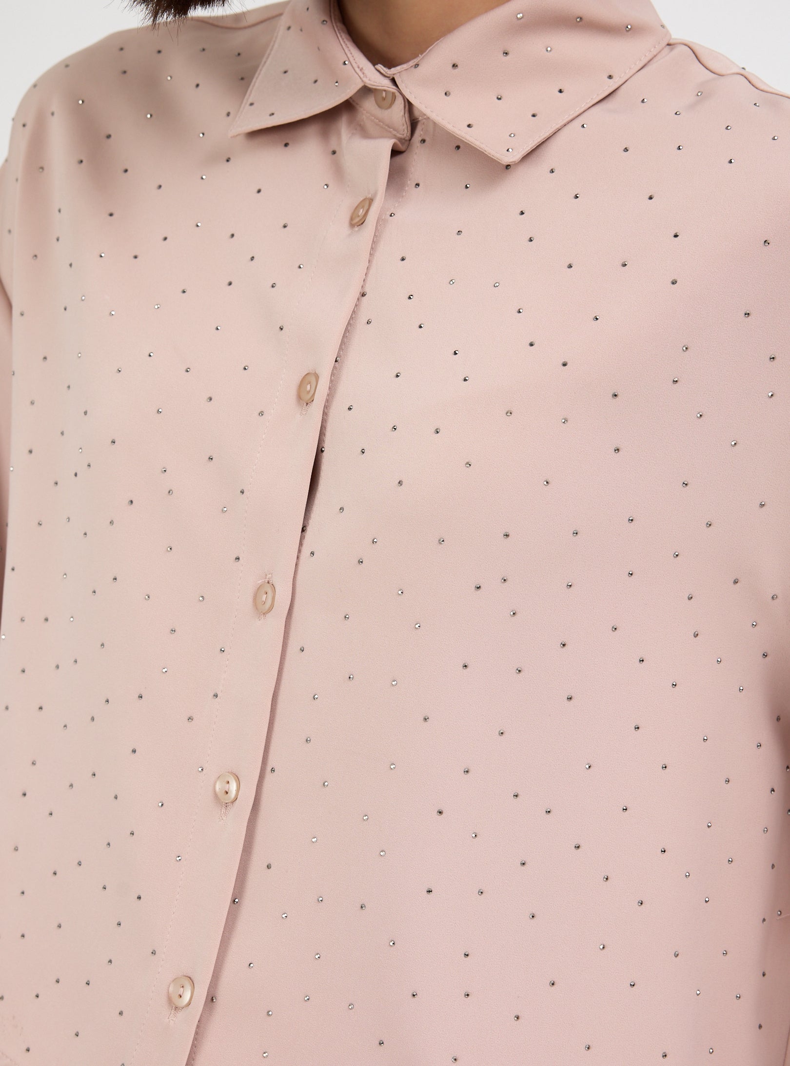 Crystal Embellished Skirt & Shirt Set - Store WF