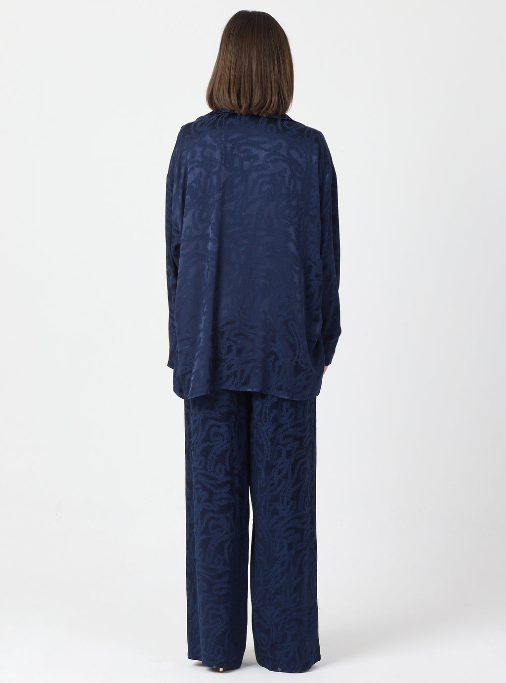 Relaxed Fit Shirt & Elastic Waist Pants Set