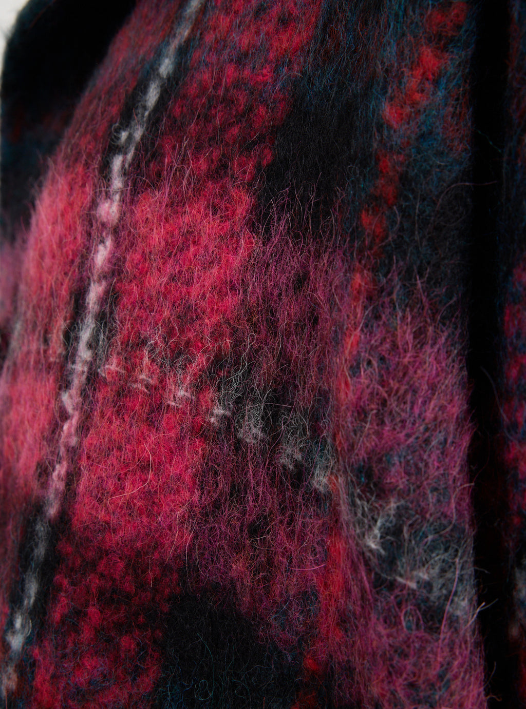 Wool blend buttoned cape