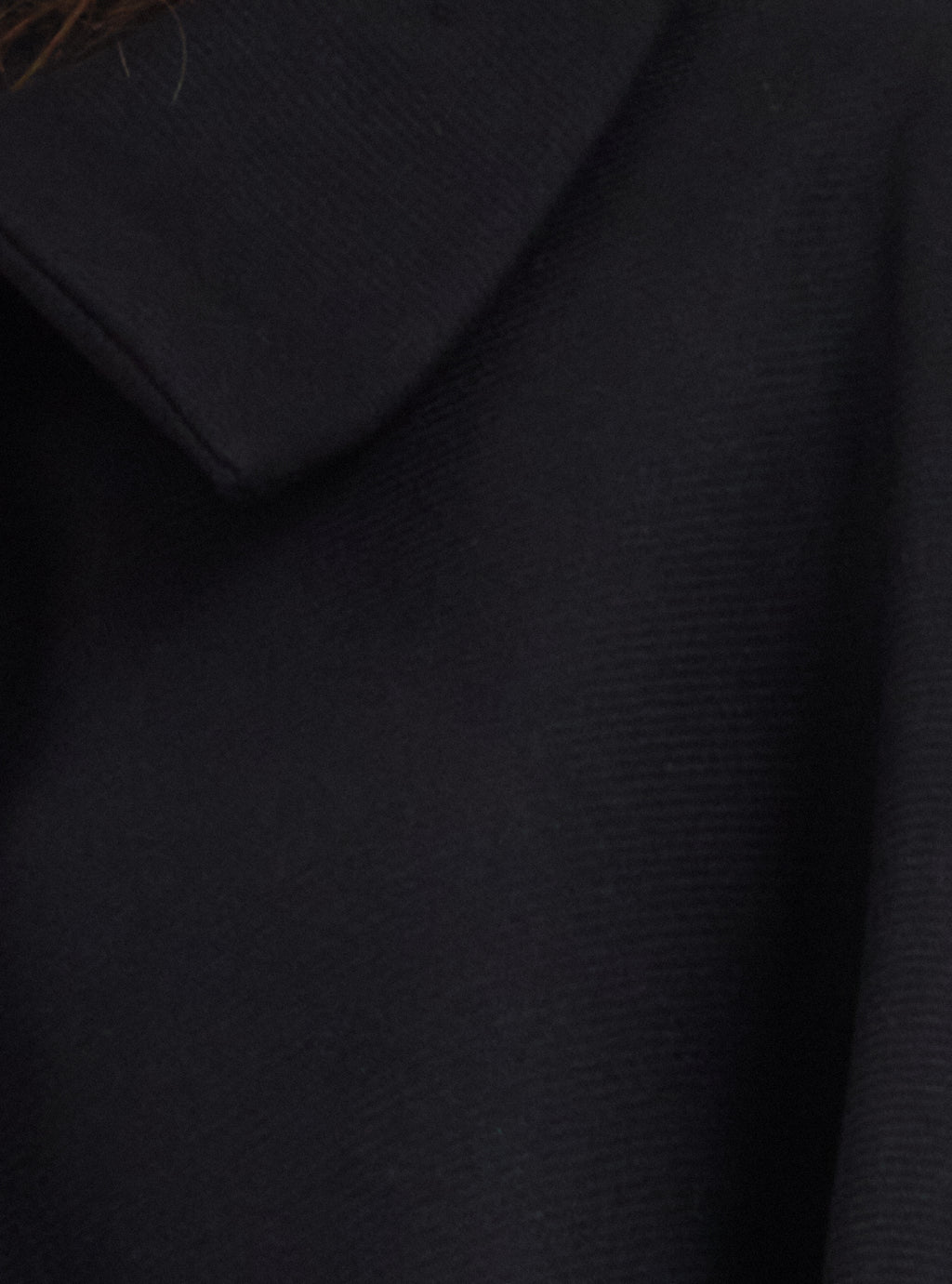 Black Wool Cape Jacket - Store WF