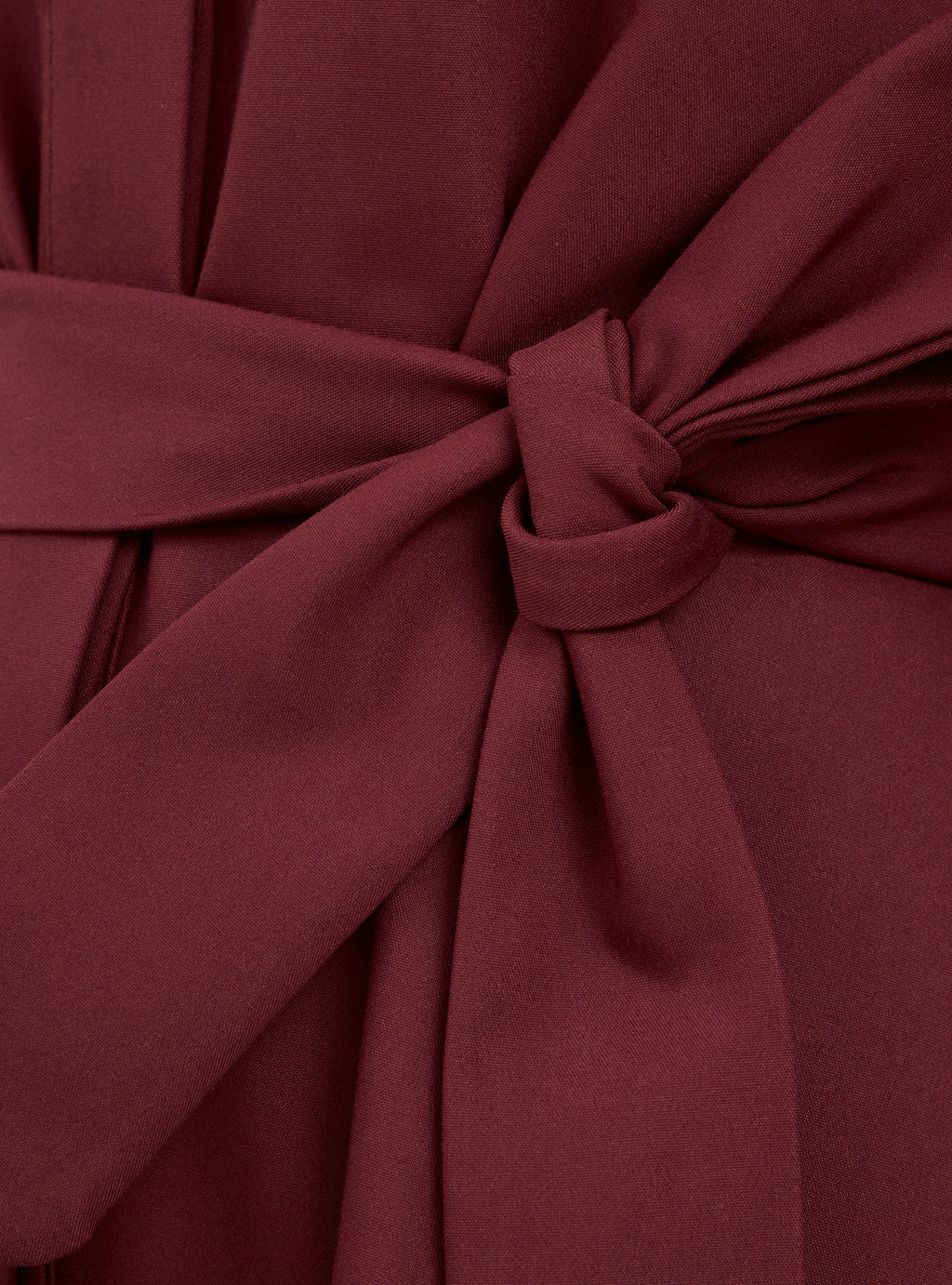 Burgundy Color Block Belted Maxi Dress - Store WF