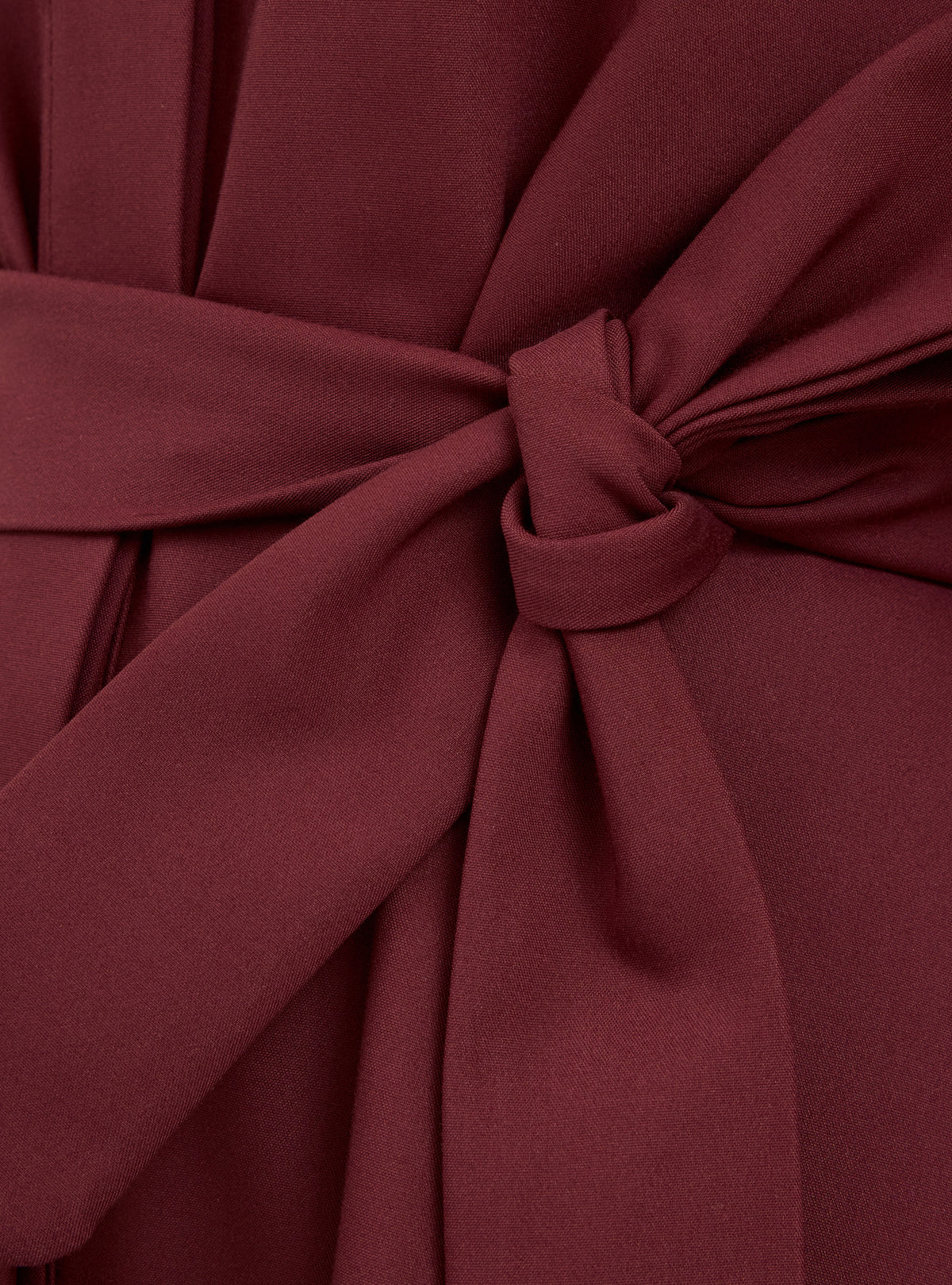 Burgundy Color Block Belted Maxi Dress - Store WF
