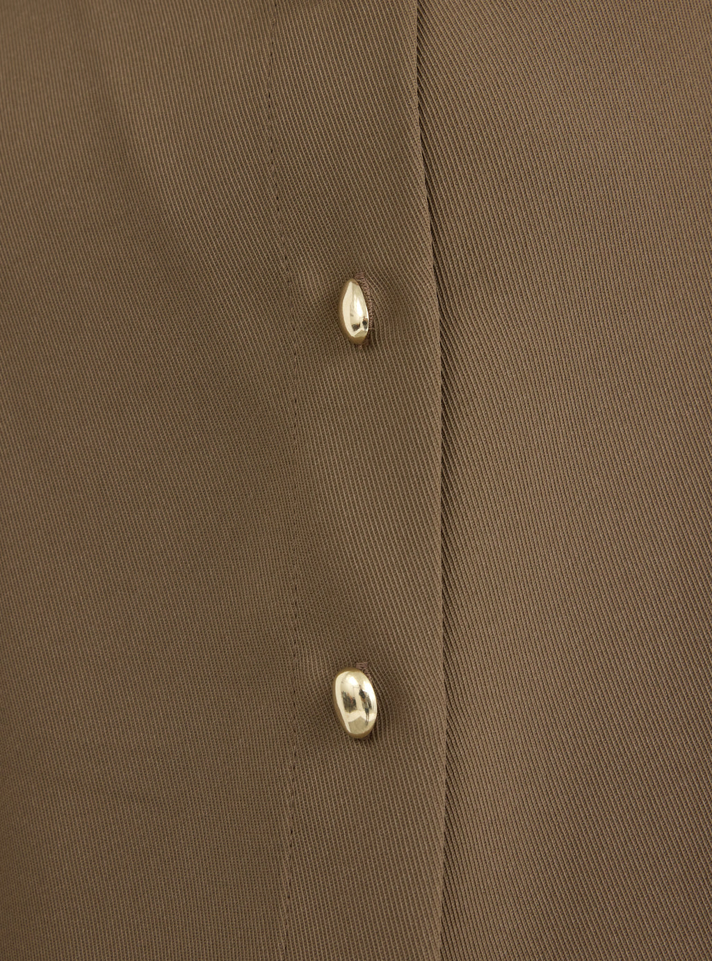Brown Pleated Wide-Leg Trouser Shirt -Set - Store WF