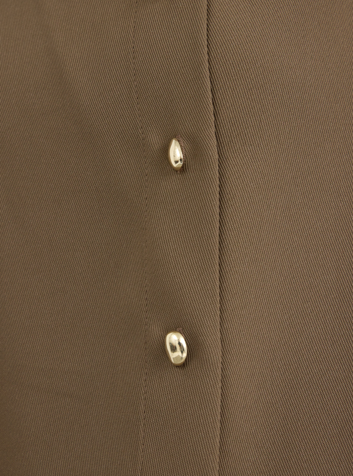 Brown Pleated Wide-Leg Trouser Shirt -Set - Store WF