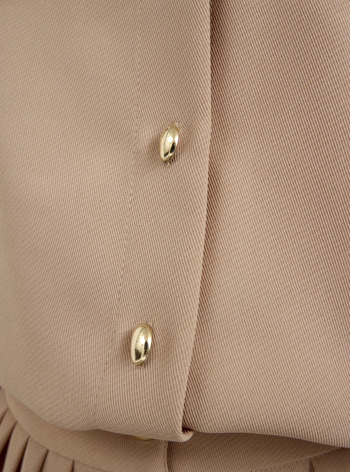 Nude Pleated Wide-Leg Trouser Shirt -Set - Store WF