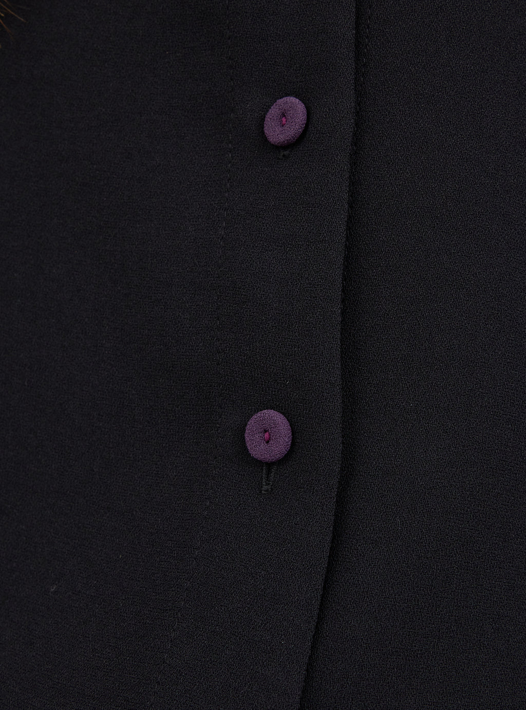 Black-Purple Shirt & Wide-Leg Trousers Set