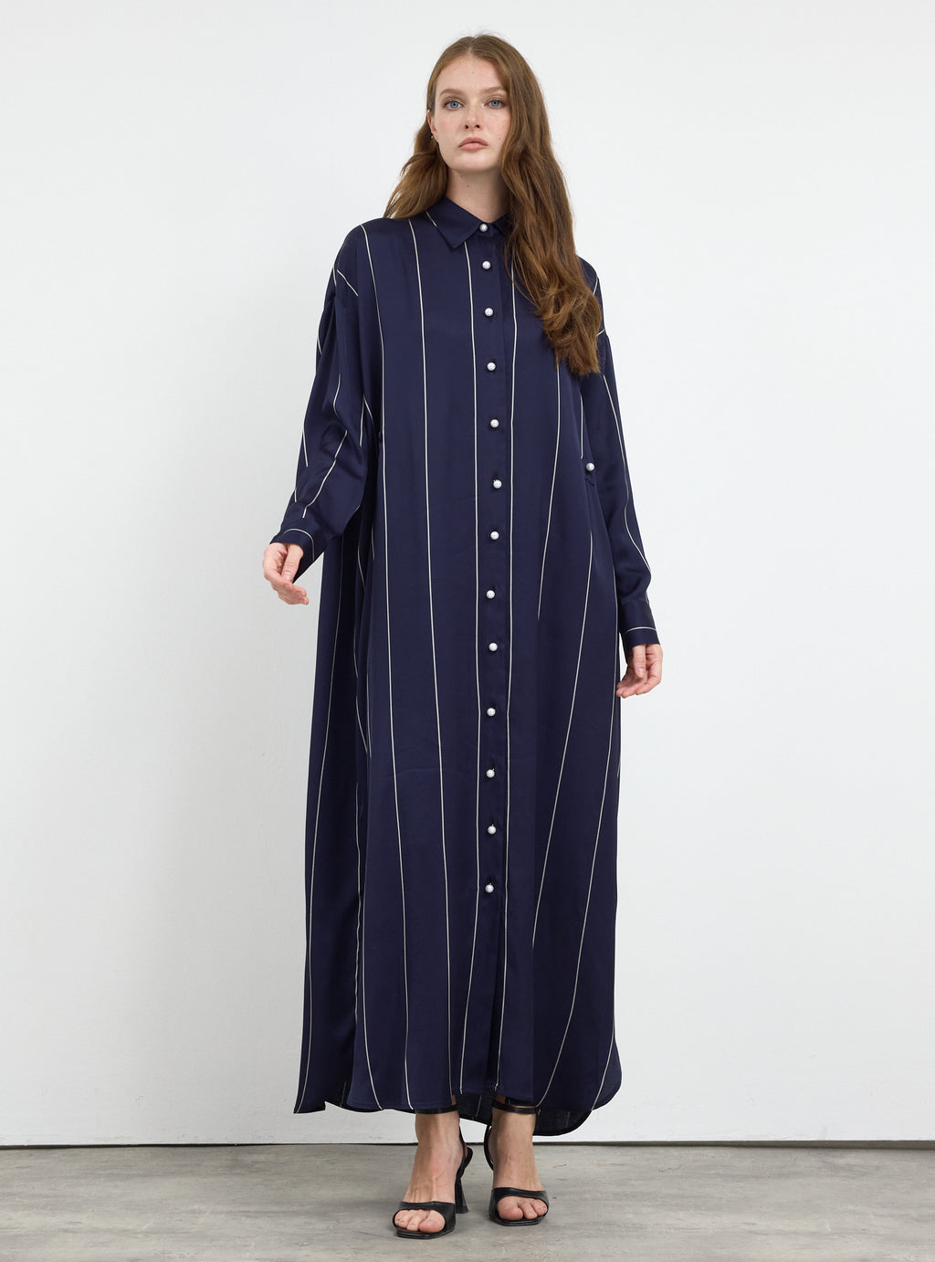 Navy Stripe Convertible Dress