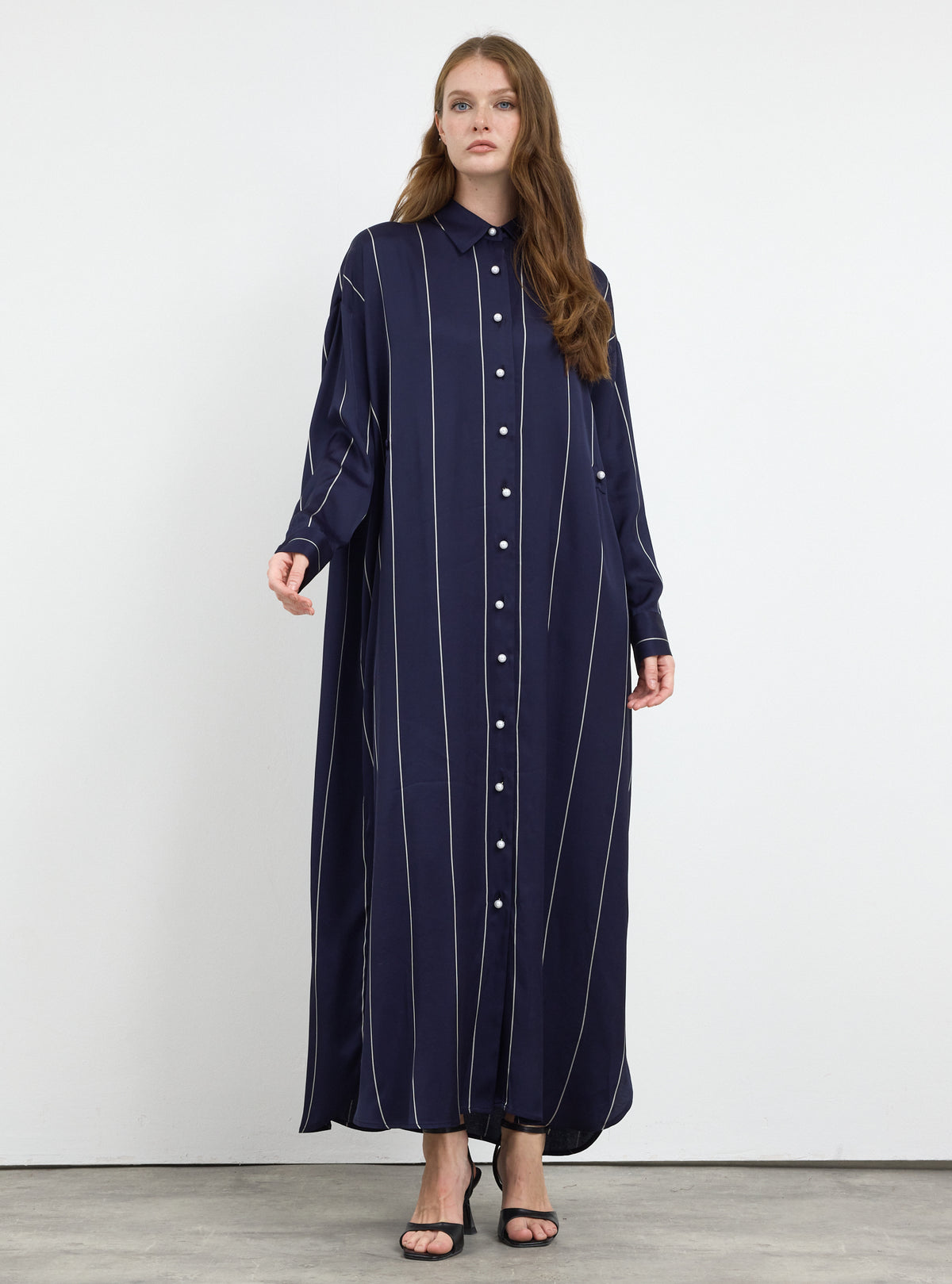Navy Stripe Convertible Dress