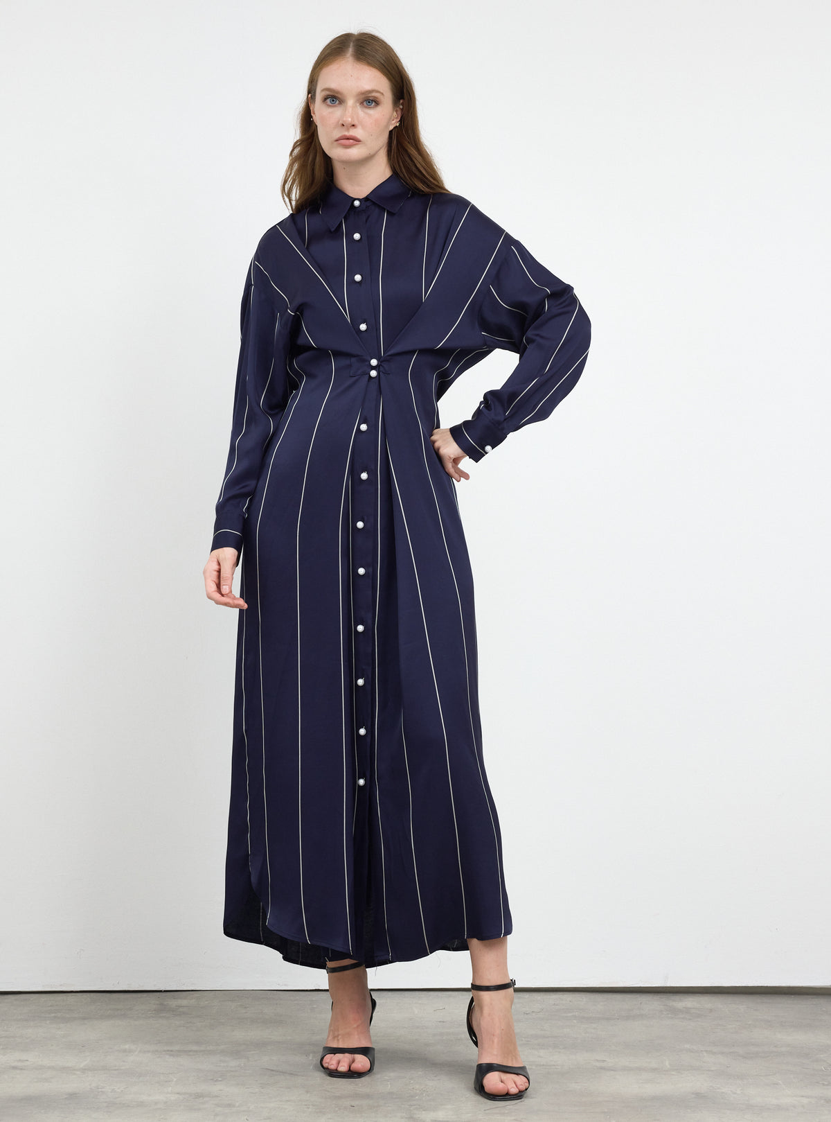 Navy Stripe Convertible Dress
