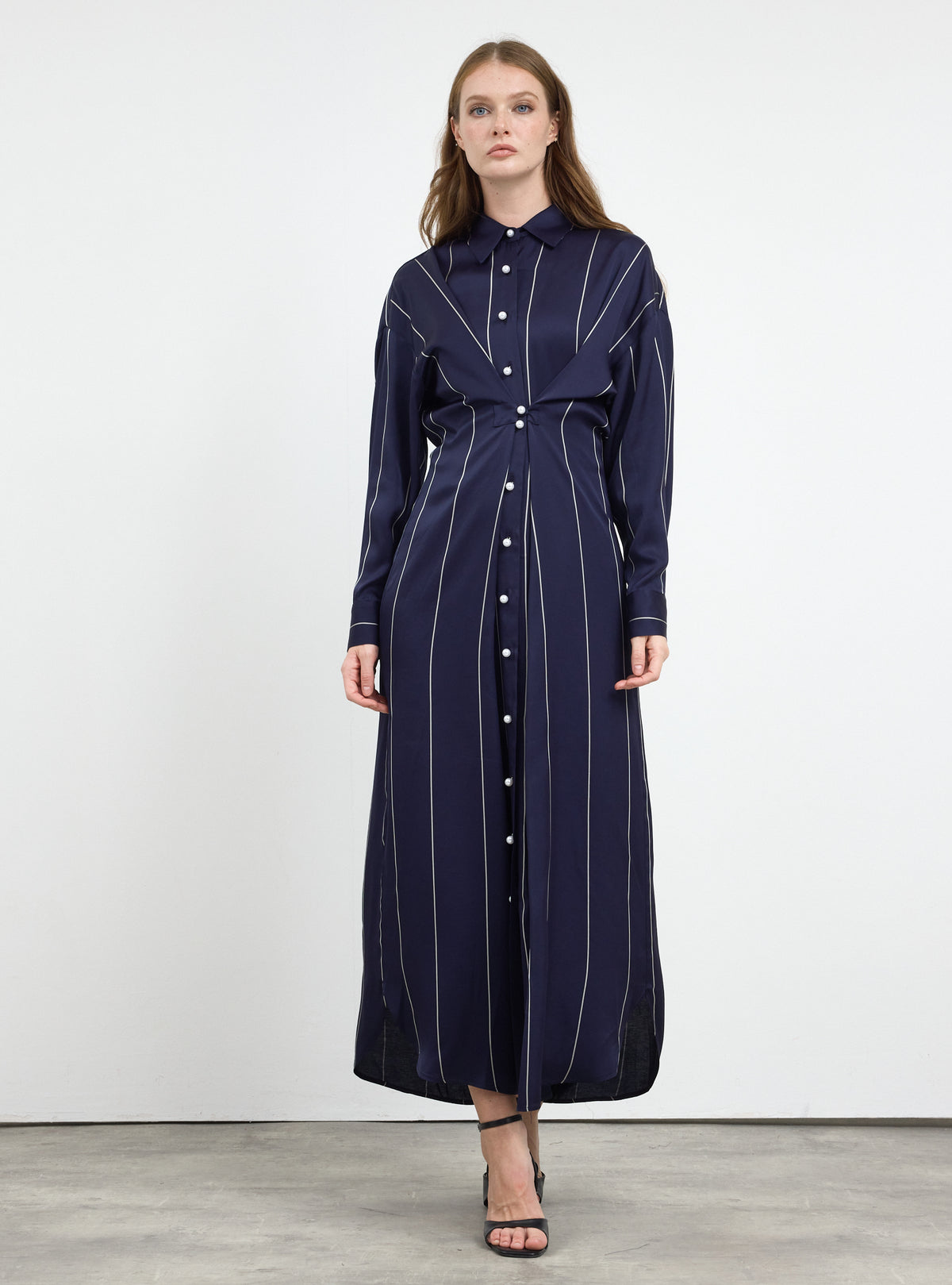 Navy Stripe Convertible Dress