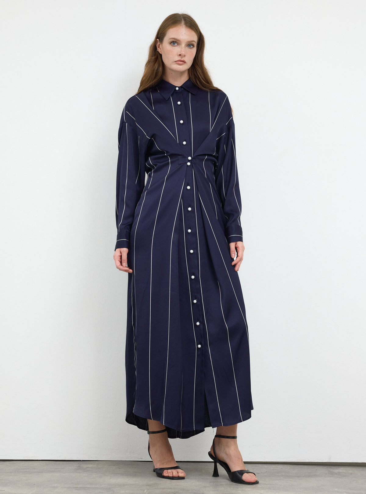 Navy Stripe Convertible Dress