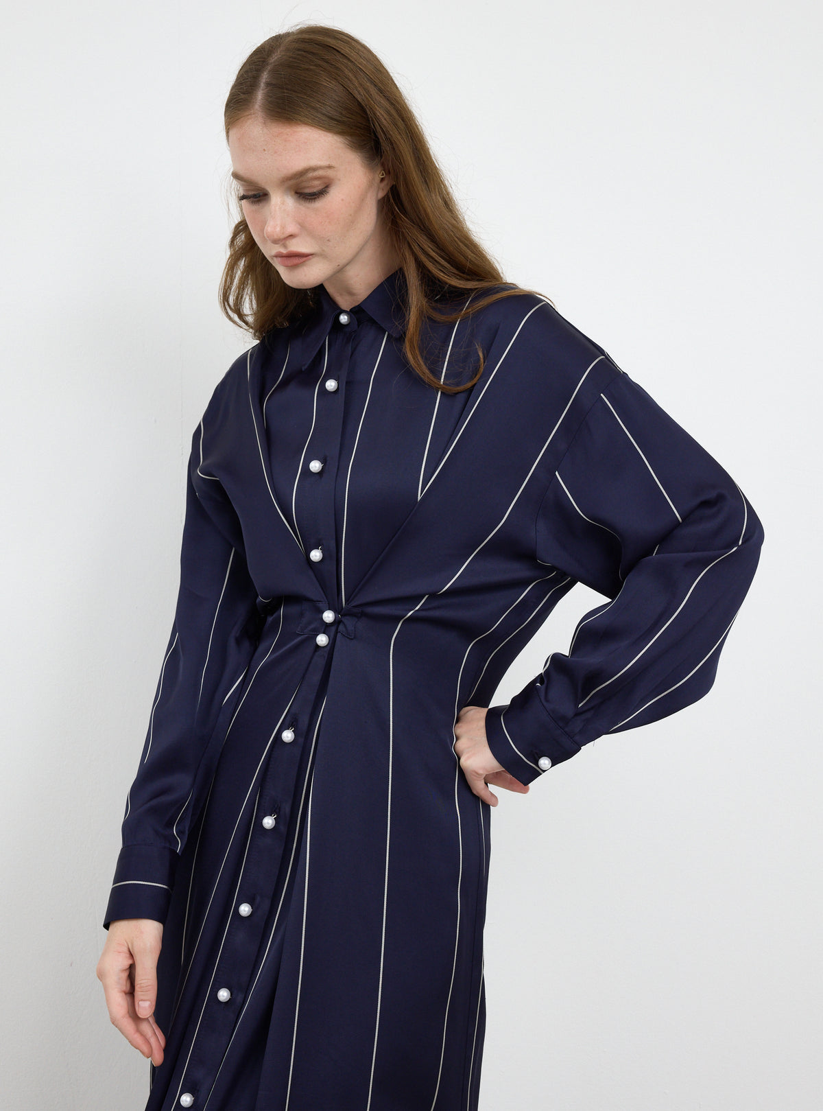 Navy Stripe Convertible Dress