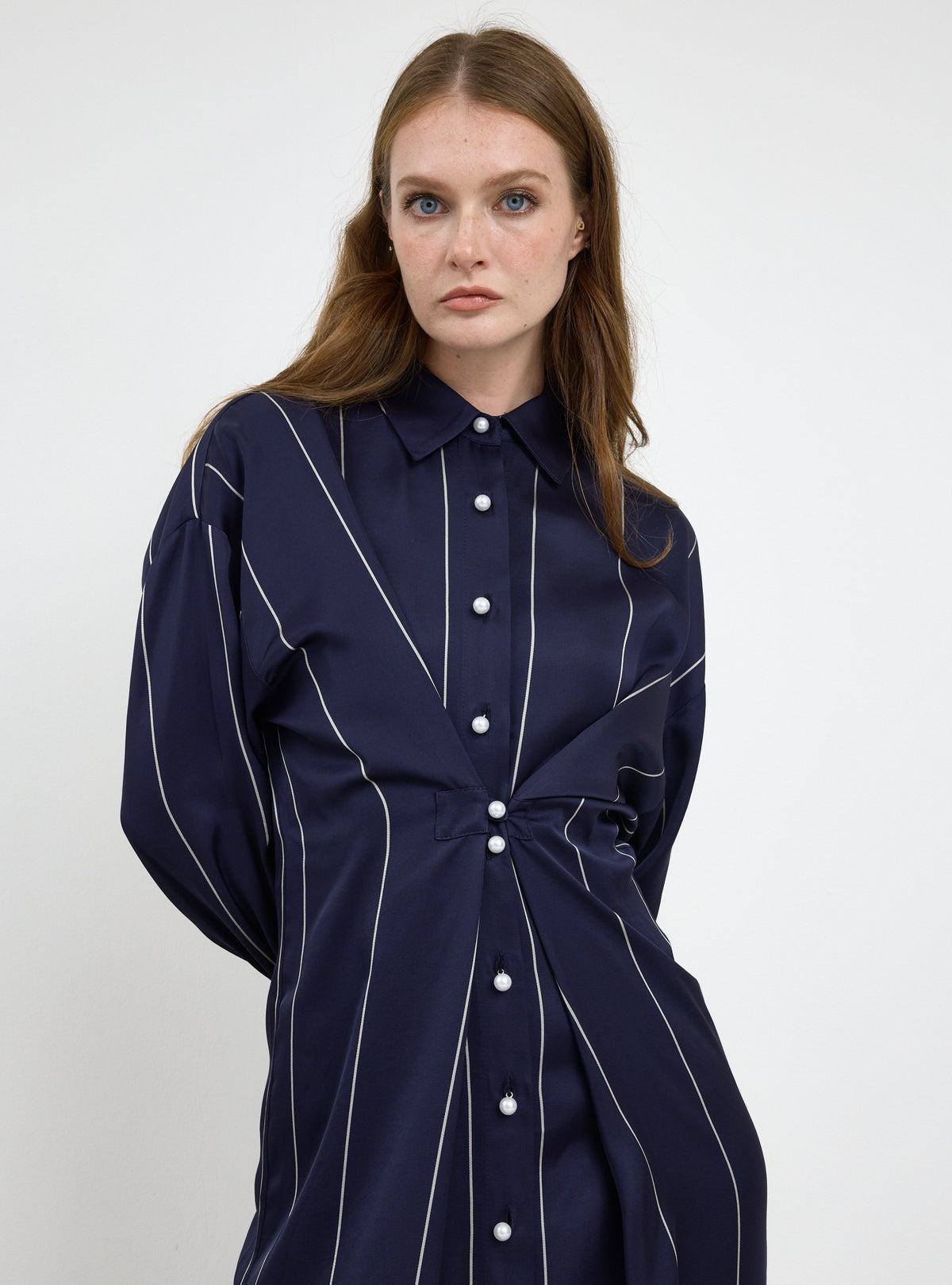 Navy Stripe Convertible Dress