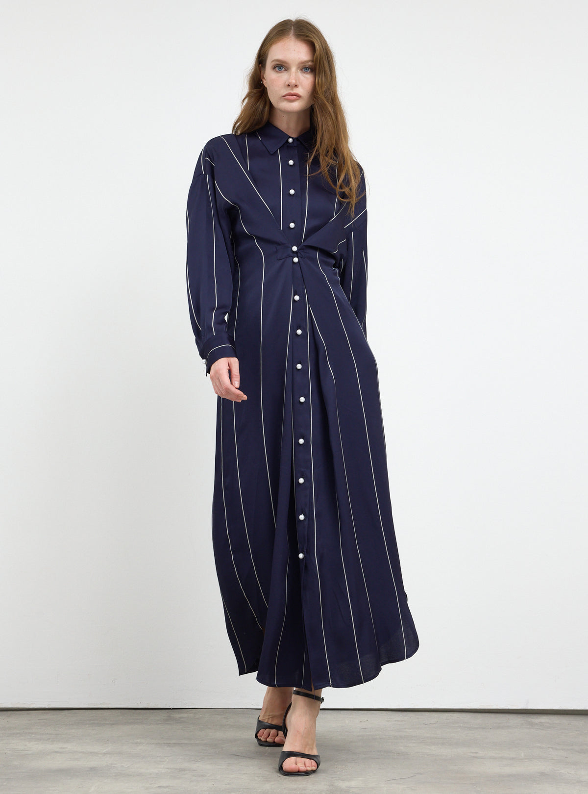 Navy Stripe Convertible Dress