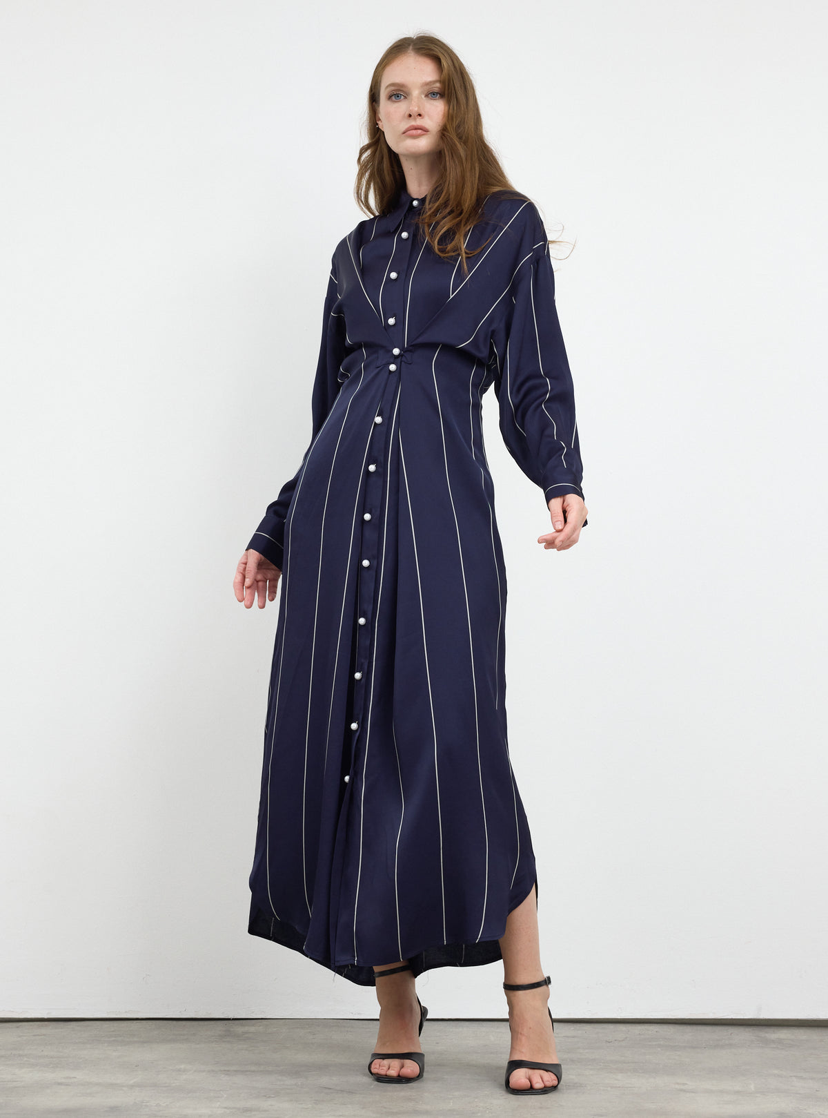 Navy Stripe Convertible Dress