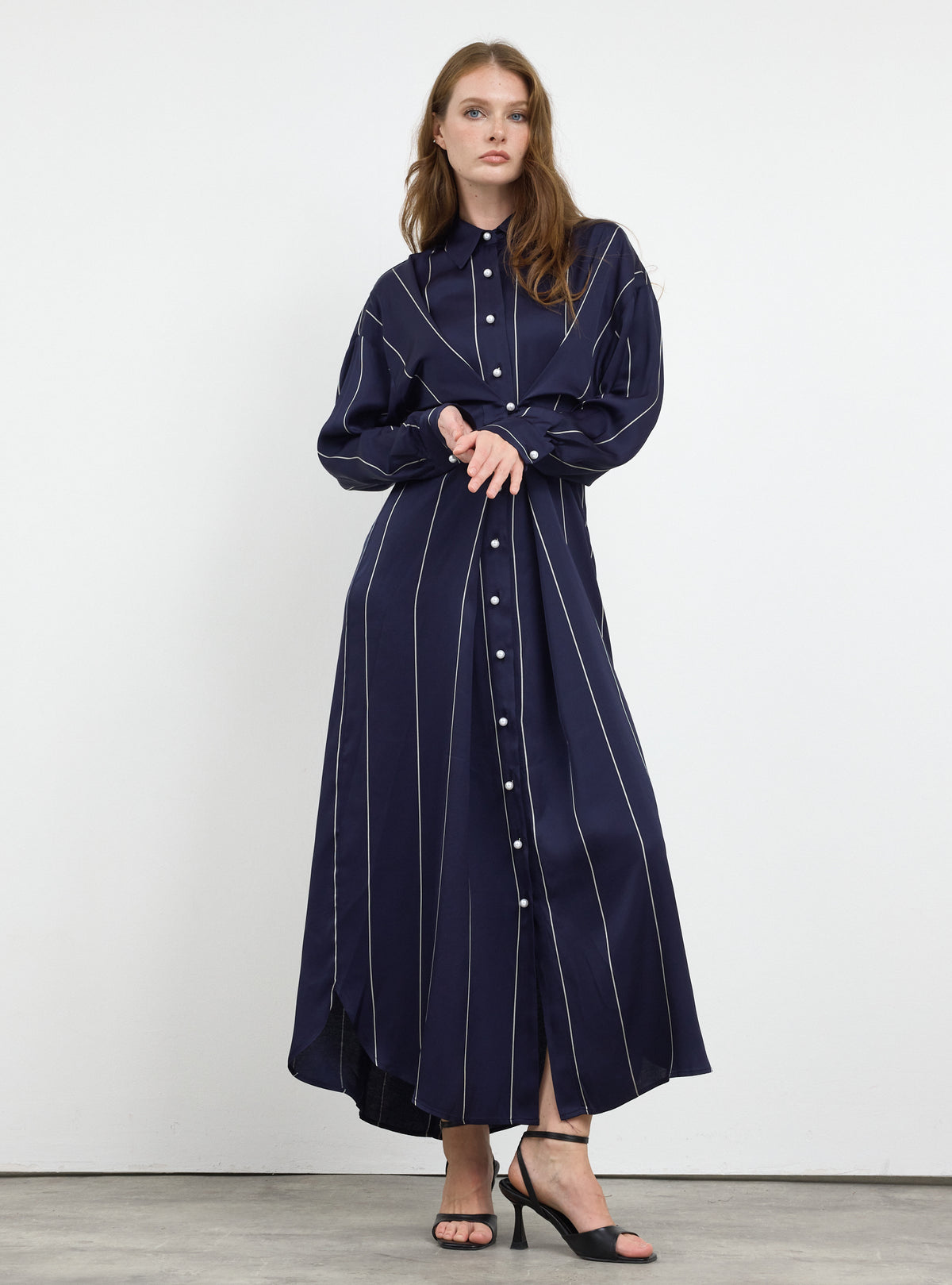 Navy Stripe Convertible Dress