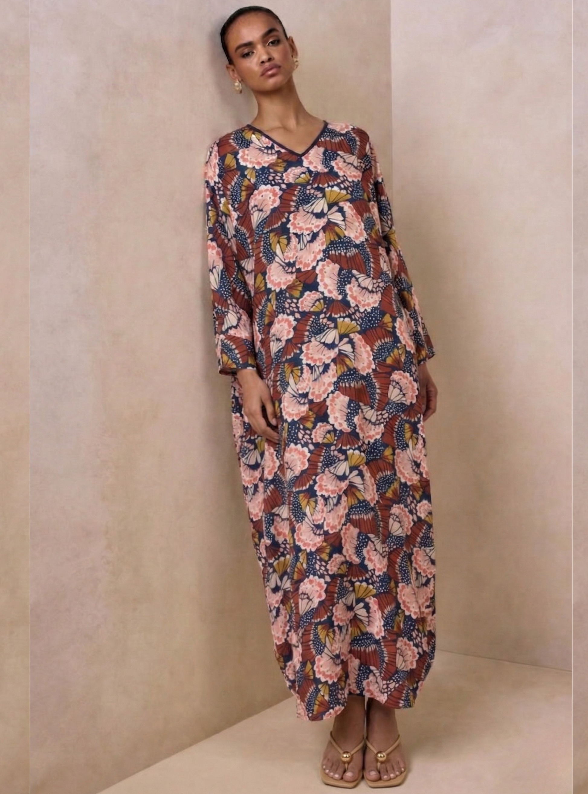 Viscose Kaftan Dress - Store WF