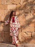 Linen Modern Stripe Kimono Trouser Set