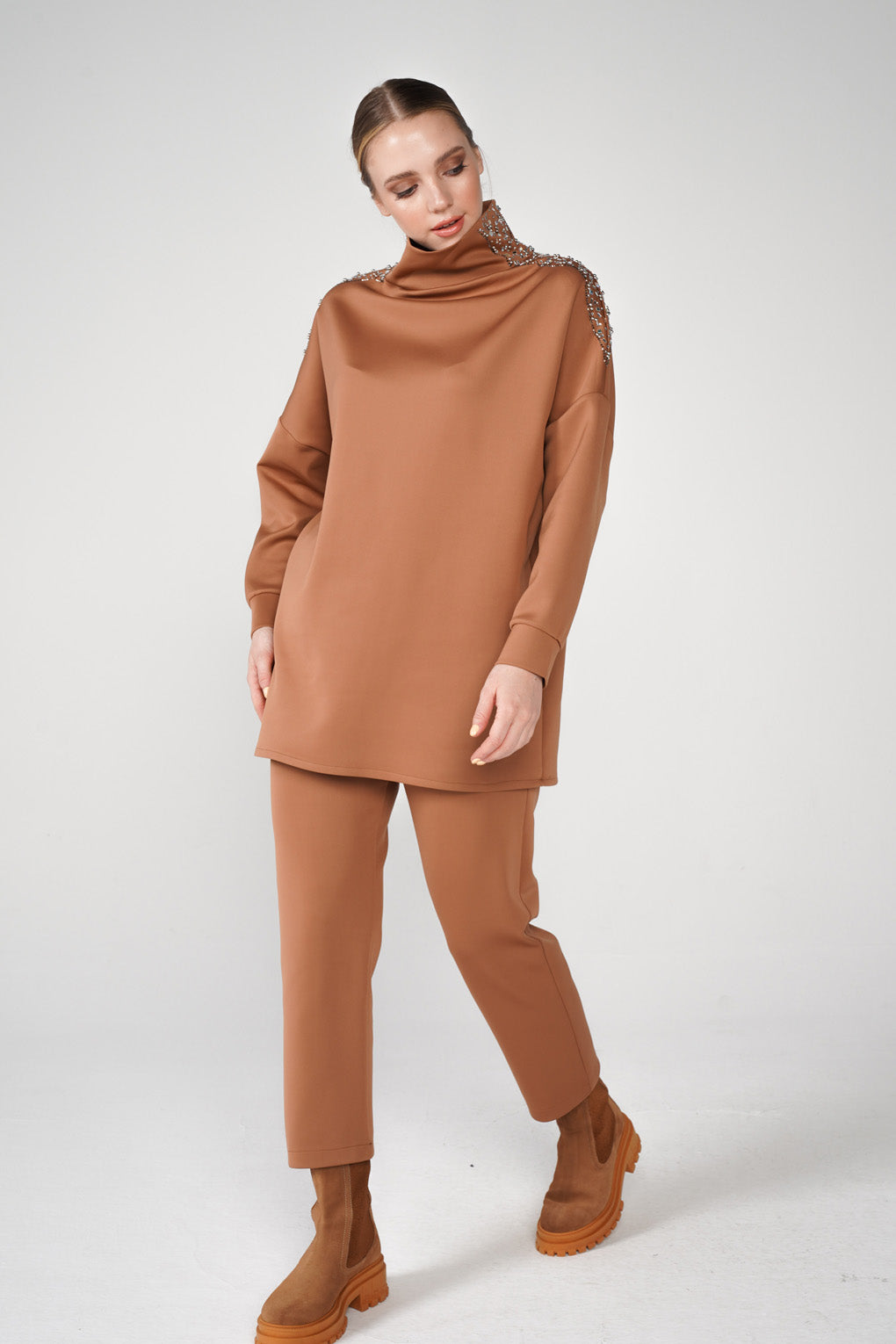 Taba High Neck Scuba Tracksuit Set - Store WF