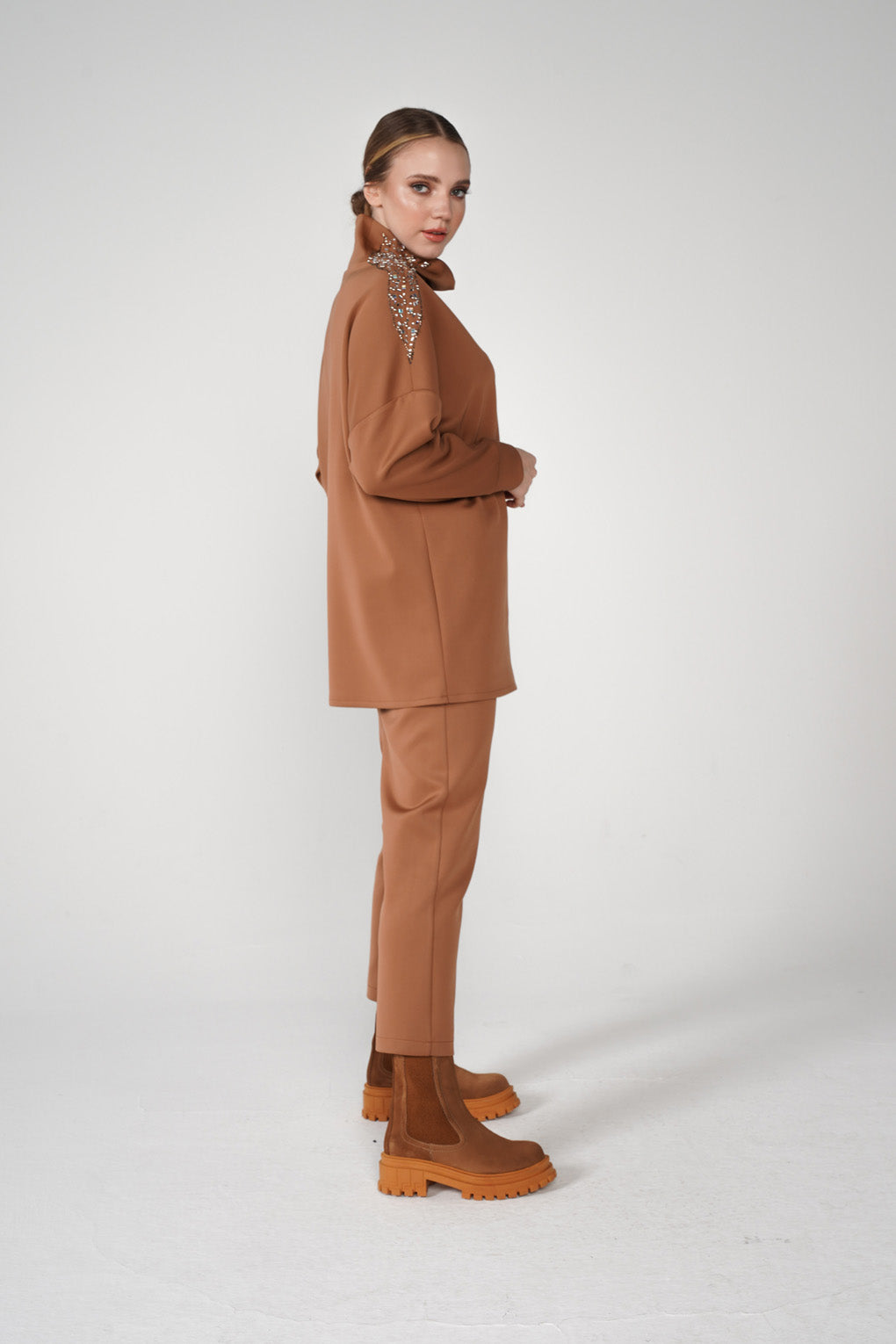 Taba High Neck Scuba Tracksuit Set - Store WF