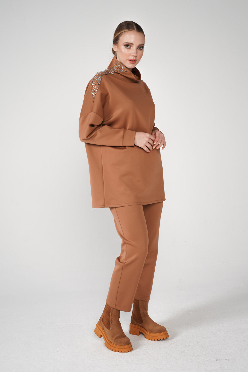 Taba High Neck Scuba Tracksuit Set - Store WF