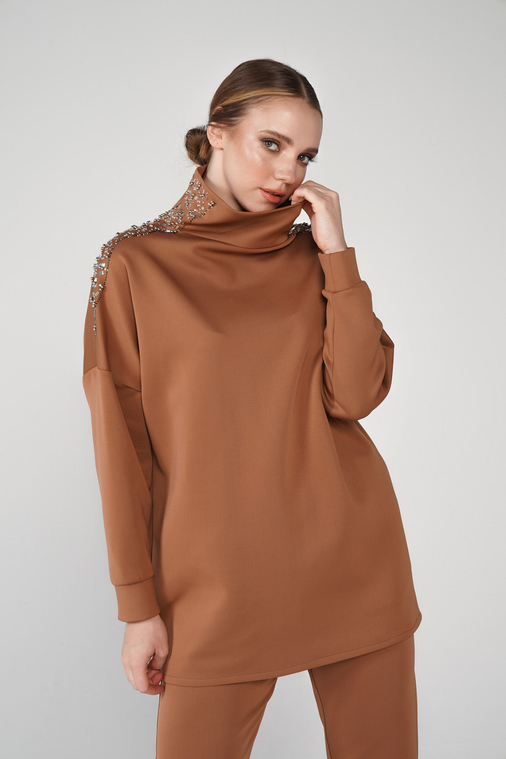 Taba High Neck Scuba Tracksuit Set - Store WF