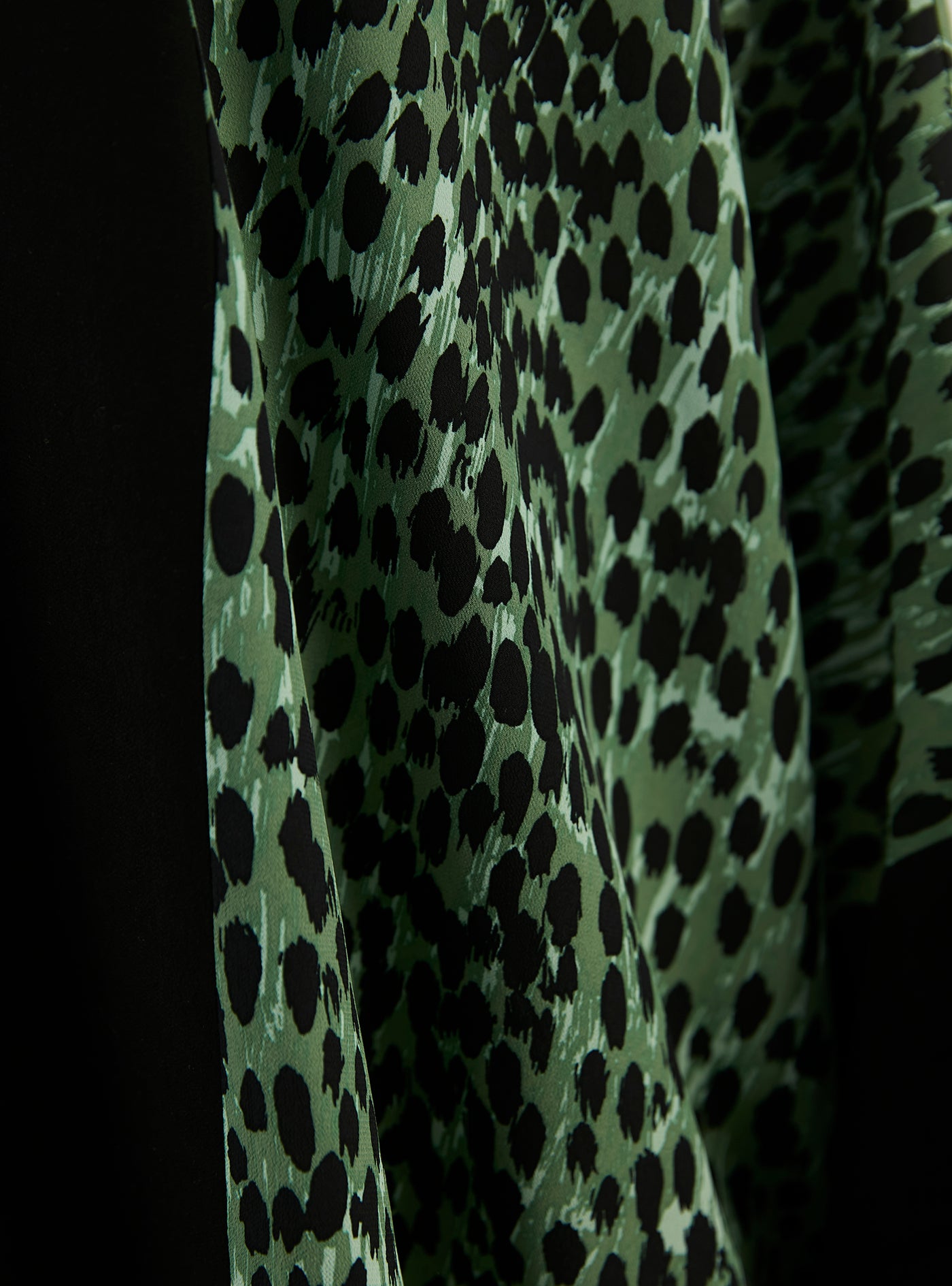 Green Leopard Abaya Kaftan