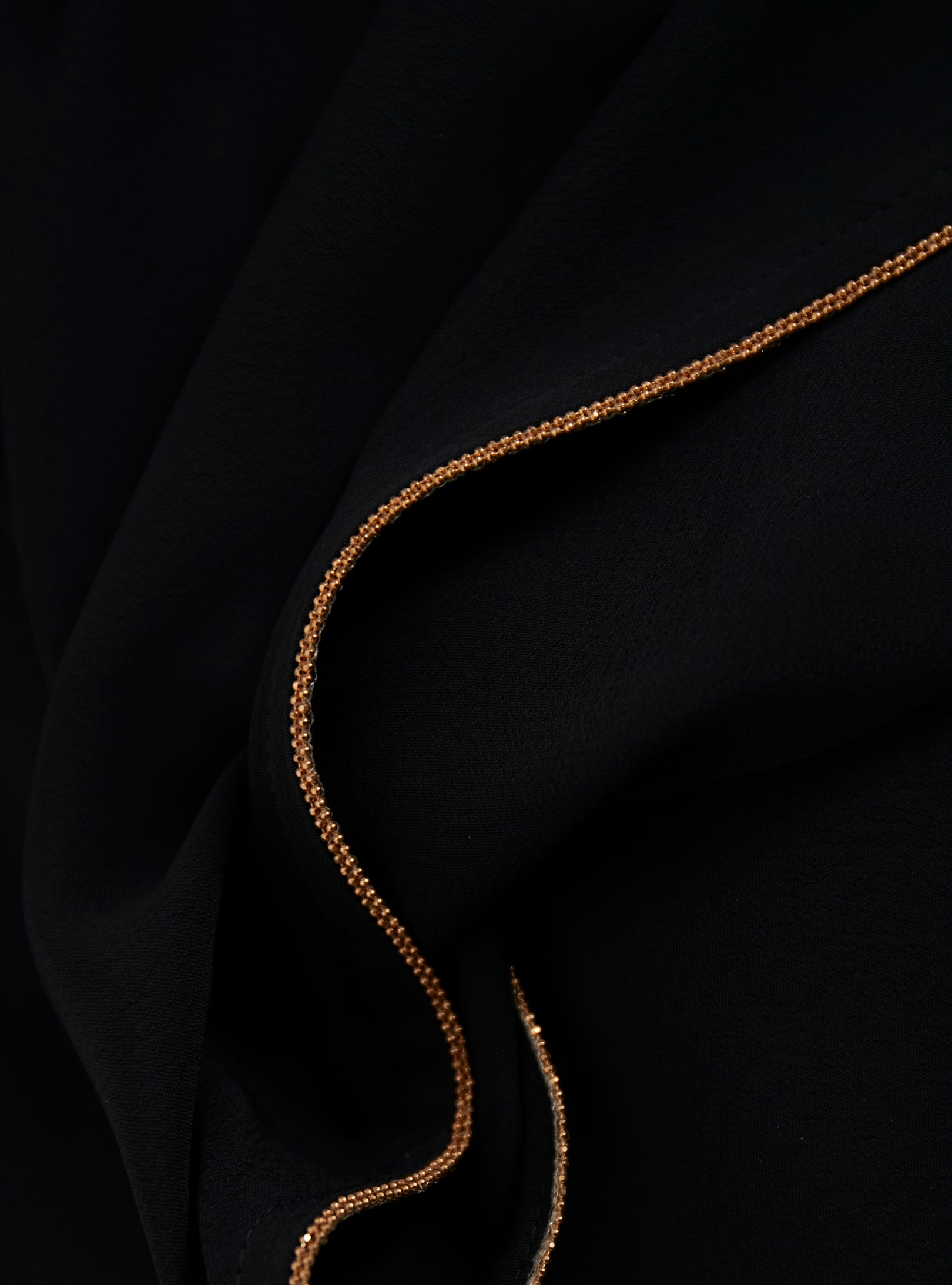Navy Gold Chain Scarves Hijab - Store WF