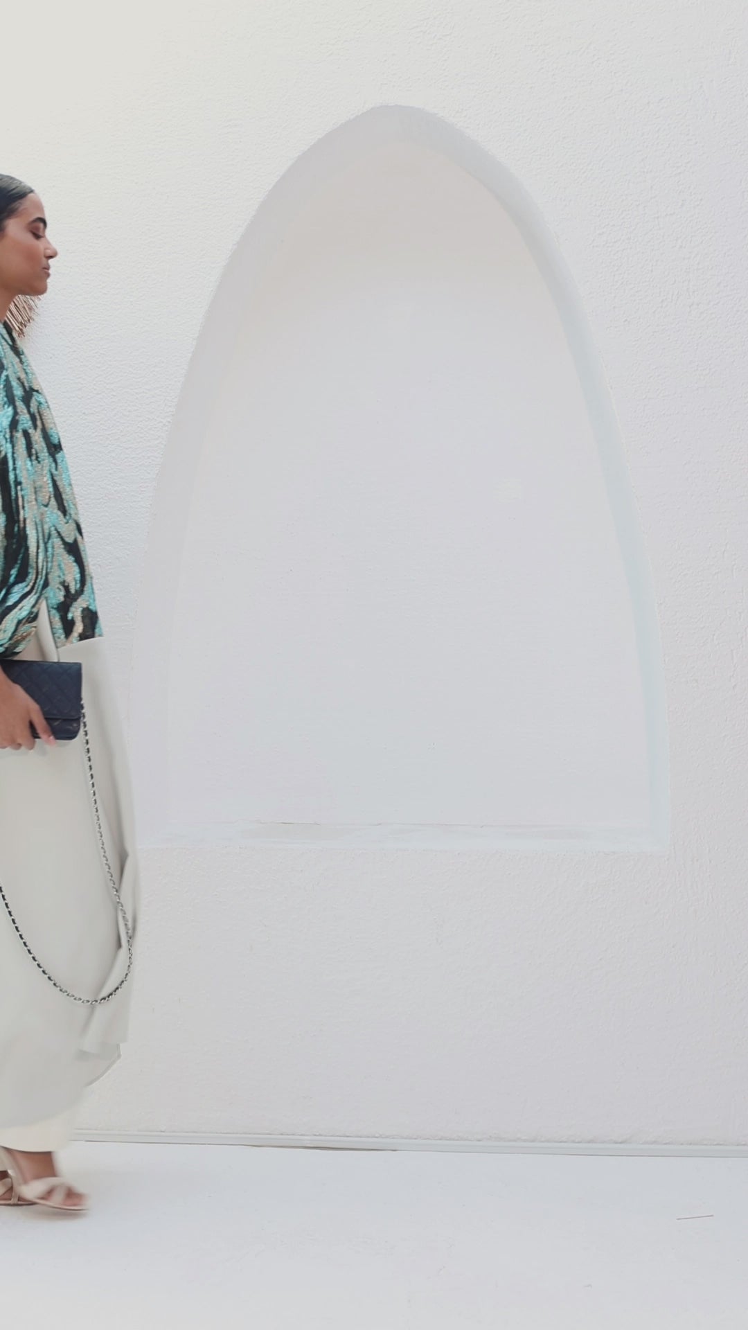 Metallic jacquard Abaya Kaftan