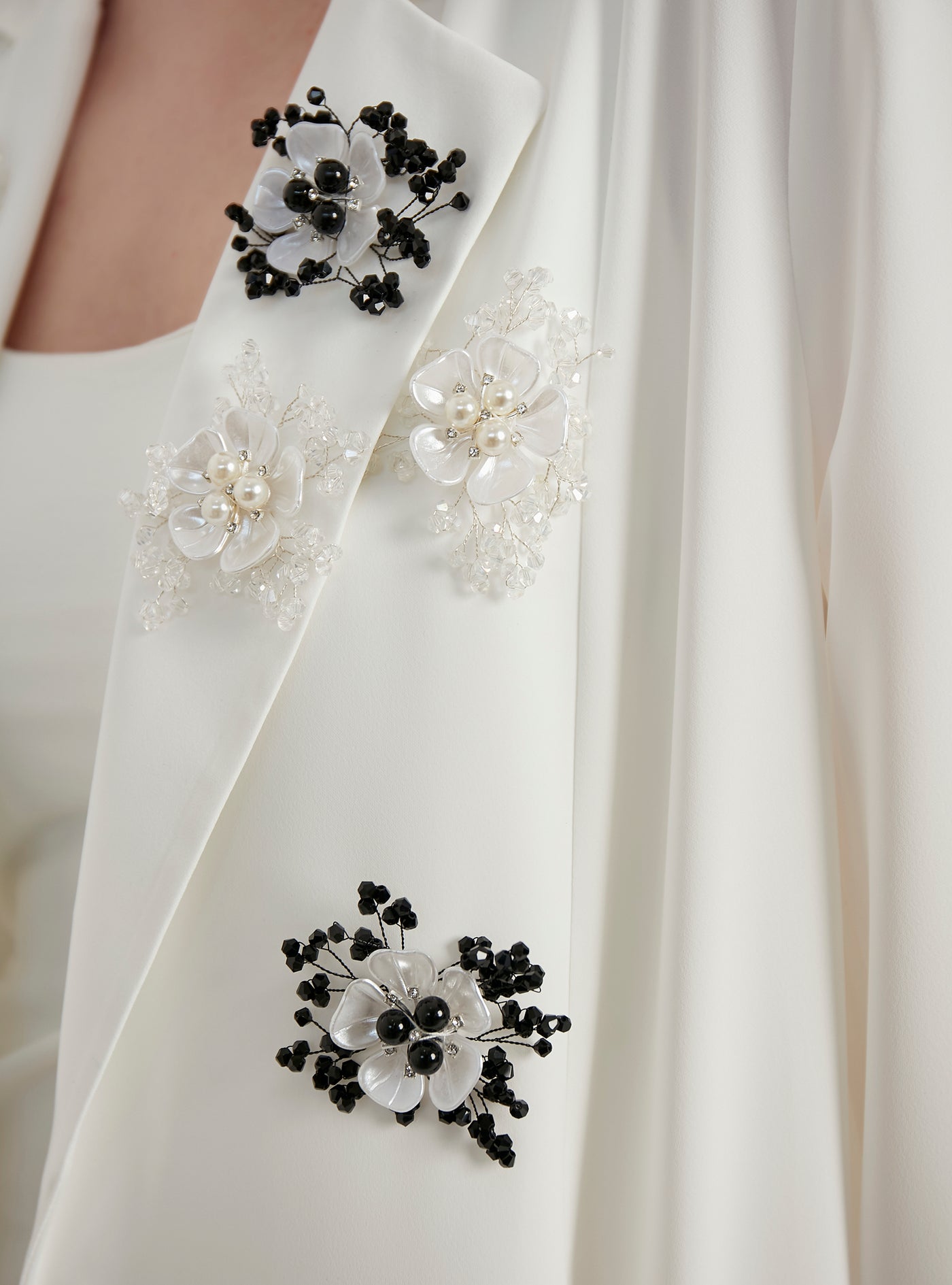White Evening Out Embellished Abaya