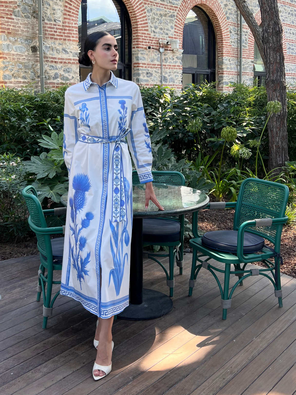 Blu Mediterraneo Maxi Dress