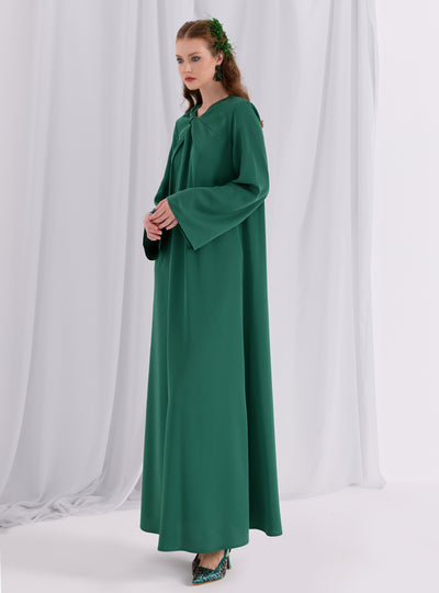 Knotted Maxi Dress Emerald