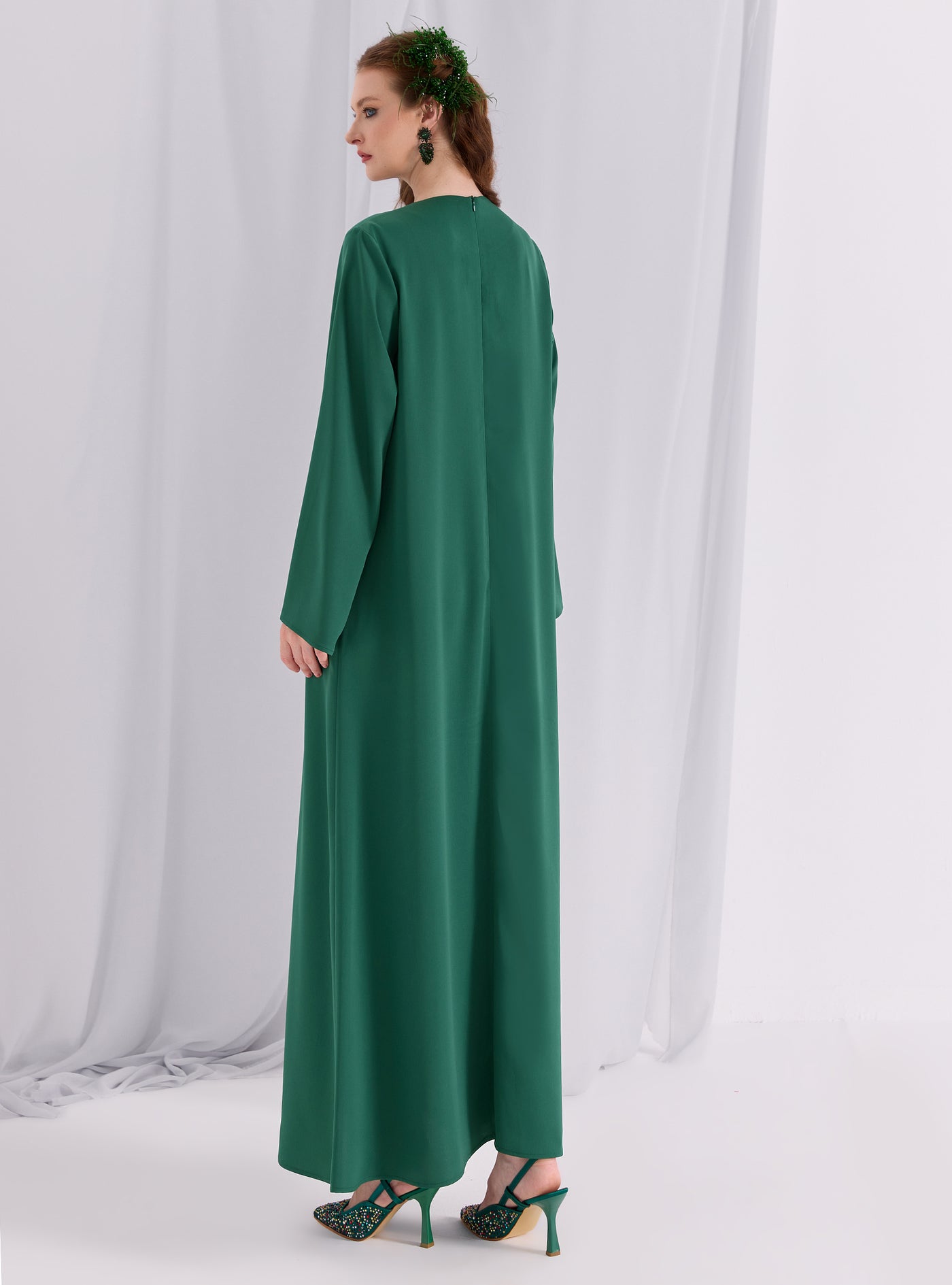 Knotted Maxi Dress Emerald